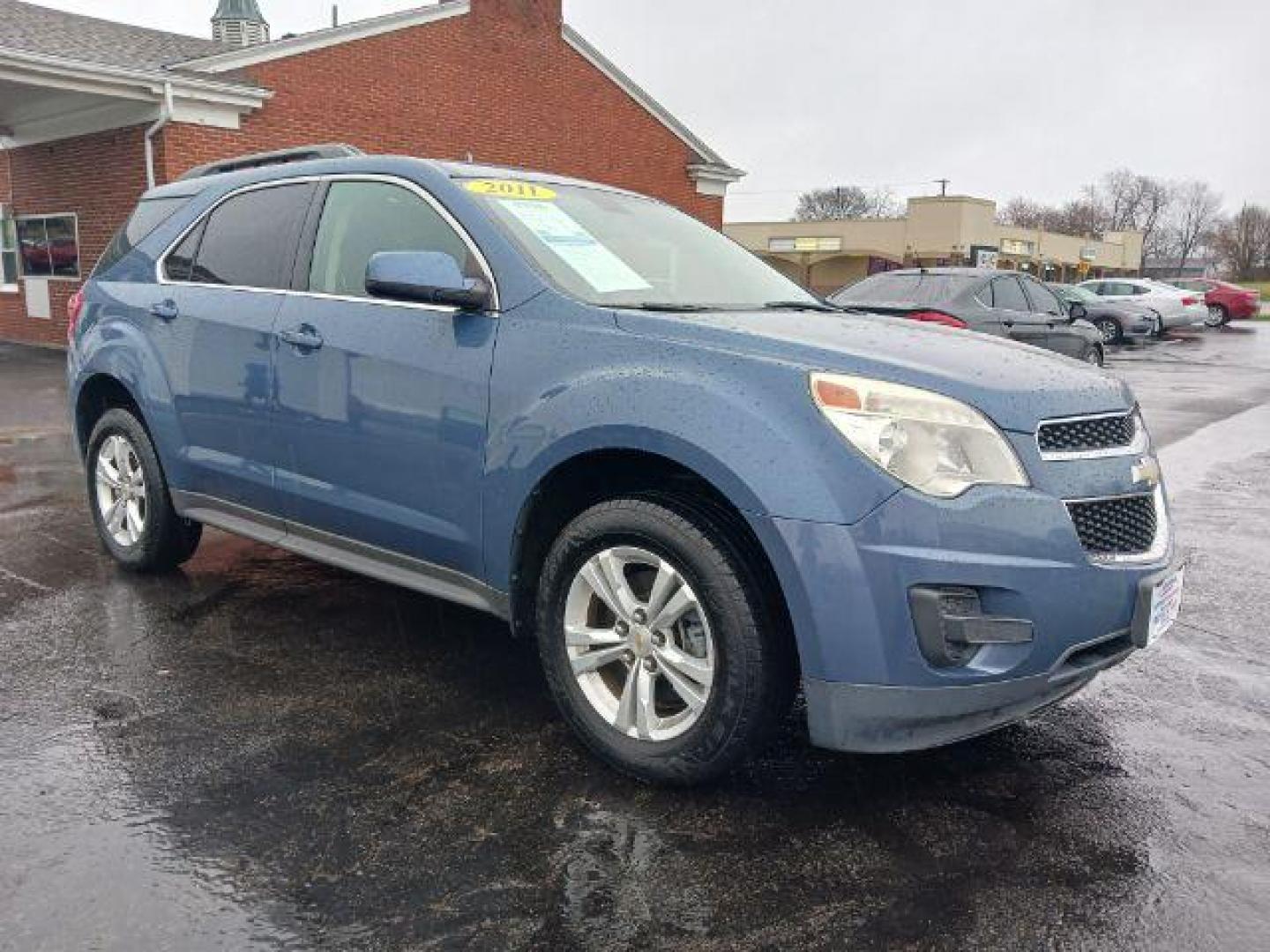 2011 Twilight Blue Metallic Chevrolet Equinox 1LT AWD (2CNFLEEC7B6) with an 2.4L L4 DOHC 16V engine, 6-Speed Automatic transmission, located at 1099 N County Rd 25A , Troy, OH, 45373, (937) 908-9800, 40.057079, -84.212883 - Photo#0