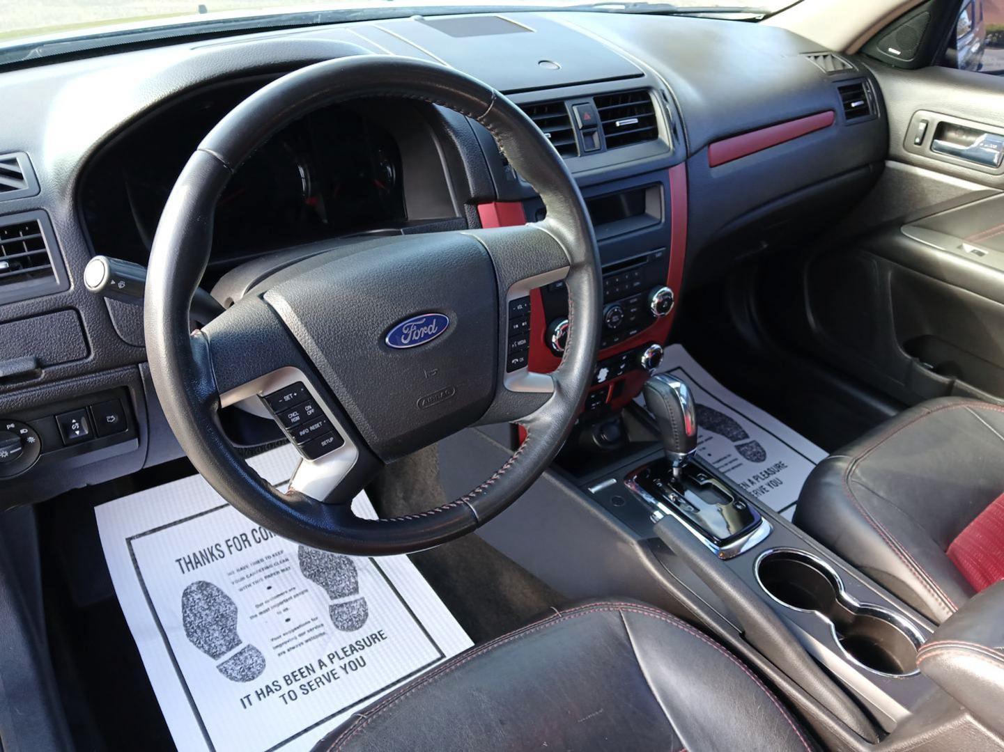 2011 Tuxedo Black Metallic Ford Fusion V6 Sport FWD (3FAHP0KC4BR) with an 3.5L V6 DOHC 24V engine, located at 880 E. National Road, Vandalia, OH, 45377, (937) 908-9800, 39.891918, -84.183594 - Photo#8