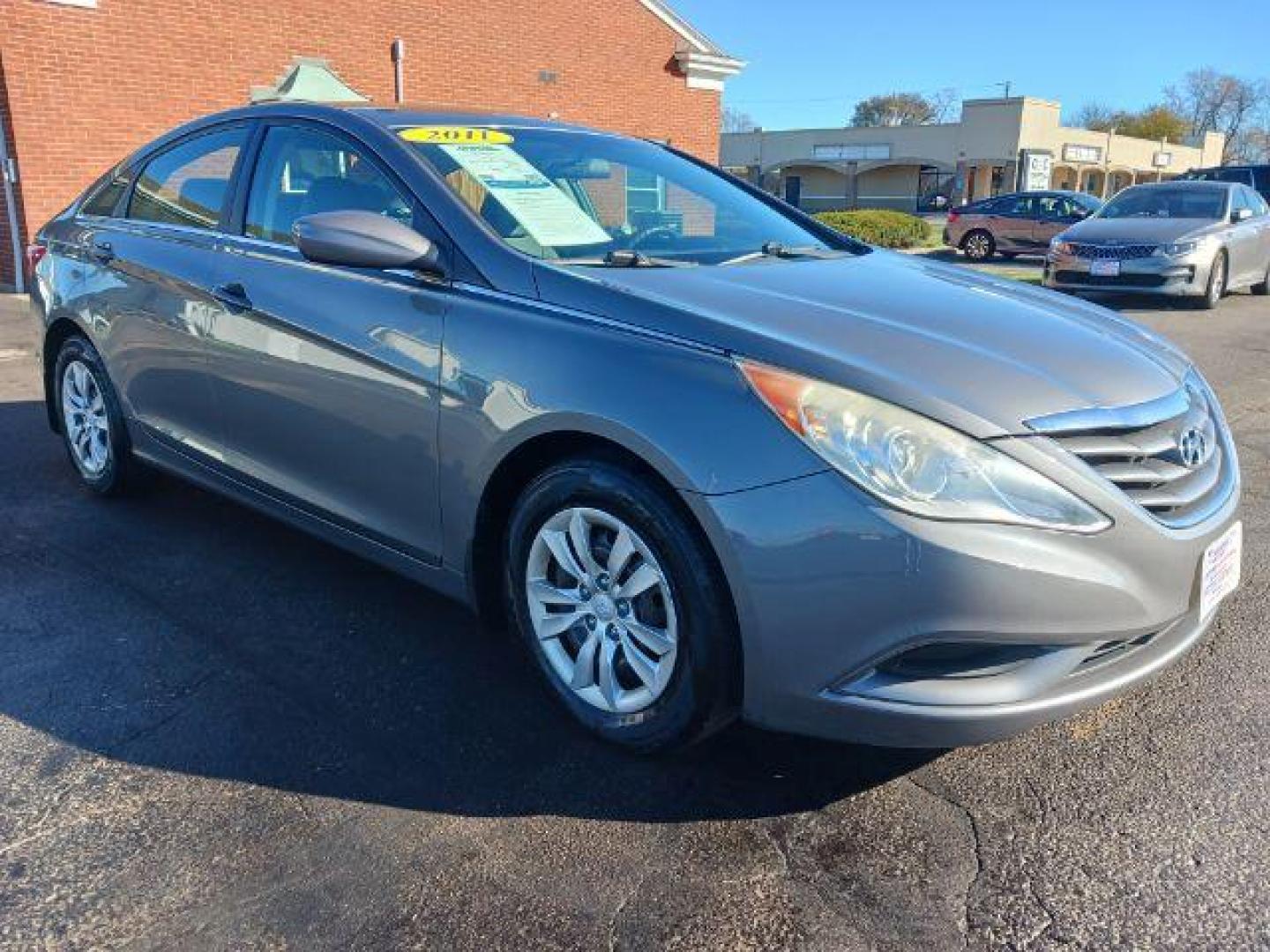 2011 Harbor Gray Metallic Hyundai Sonata GLS Auto (5NPEB4AC0BH) with an 2.4L L4 DOHC 16V engine, 6-Speed Automatic transmission, located at 1099 N County Rd 25A , Troy, OH, 45373, (937) 908-9800, 40.057079, -84.212883 - Photo#0