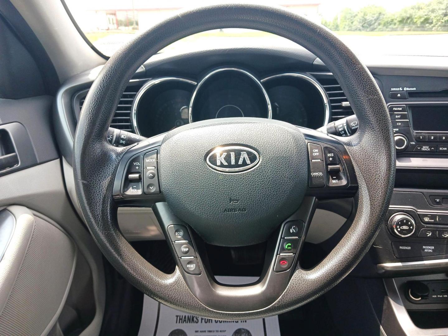 2011 Satin Metal Kia Optima LX AT (KNAGM4A7XB5) with an 2.4L L4 DOHC 16V engine, 6-Speed Automatic transmission, located at 1099 N County Rd 25A , Troy, OH, 45373, (937) 908-9800, 40.057079, -84.212883 - Photo#15