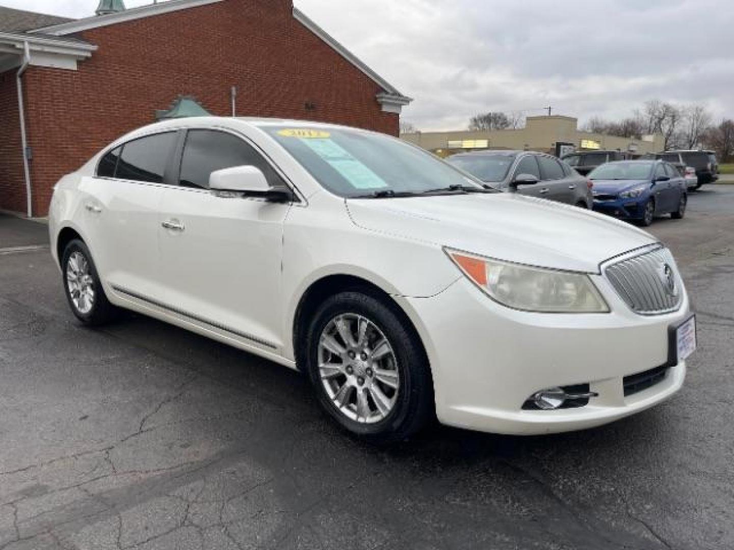 2012 Summit White Buick LaCrosse Leather Package (1G4GC5ER0CF) with an 2.4L L4 DOHC 16V engine, 6-Speed Automatic transmission, located at 1230 East Main St, Xenia, OH, 45385, (937) 908-9800, 39.688026, -83.910172 - Photo#0