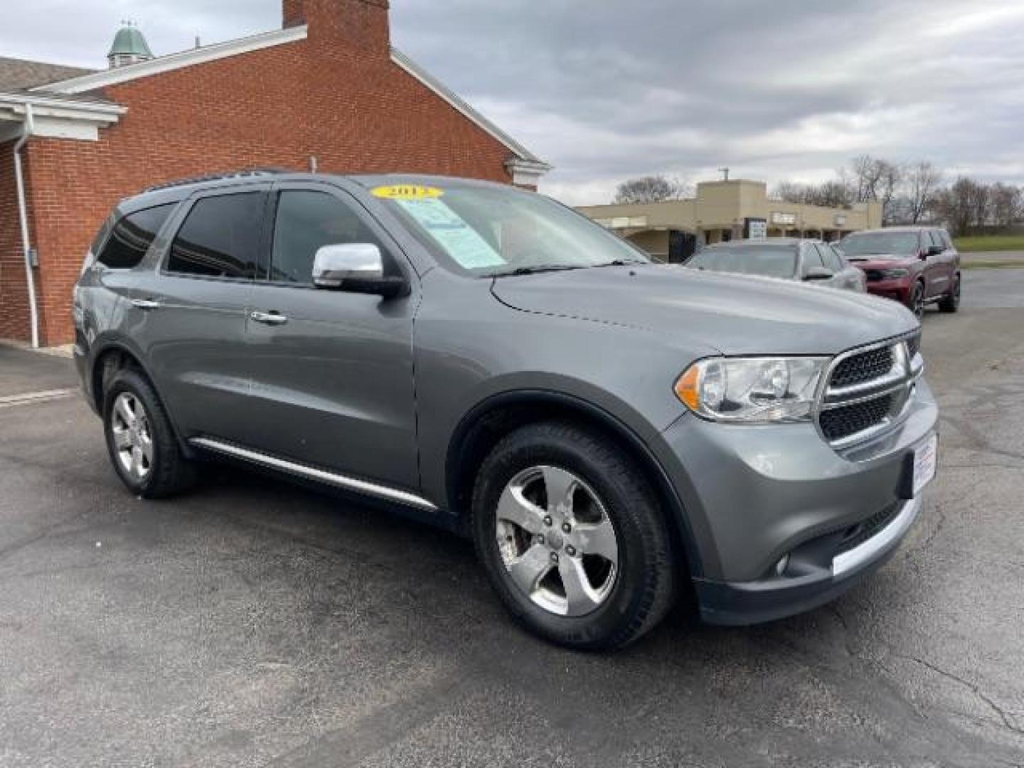 2012 Mineral Gray Metallic Dodge Durango Crew AWD (1C4RDJDG7CC) with an 3.6L V6 DOHC 24V engine, 5-Speed Automatic transmission, located at 1184 Kauffman Ave, Fairborn, OH, 45324, (937) 908-9800, 39.807072, -84.030914 - Photo#0