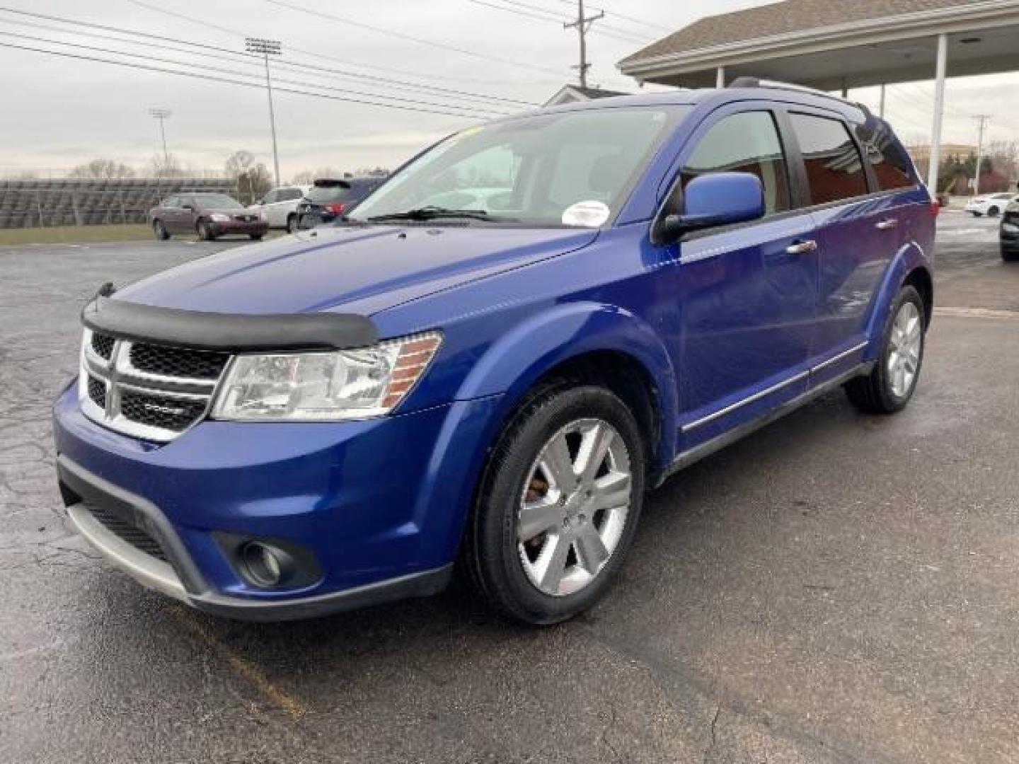 2012 Blue Pearl Coat Dodge Journey Crew (3C4PDCDG0CT) with an 3.6L V6 DOHC 24V engine, 6-Speed Automatic transmission, located at 1099 N County Rd 25A , Troy, OH, 45373, (937) 908-9800, 40.057079, -84.212883 - Photo#1