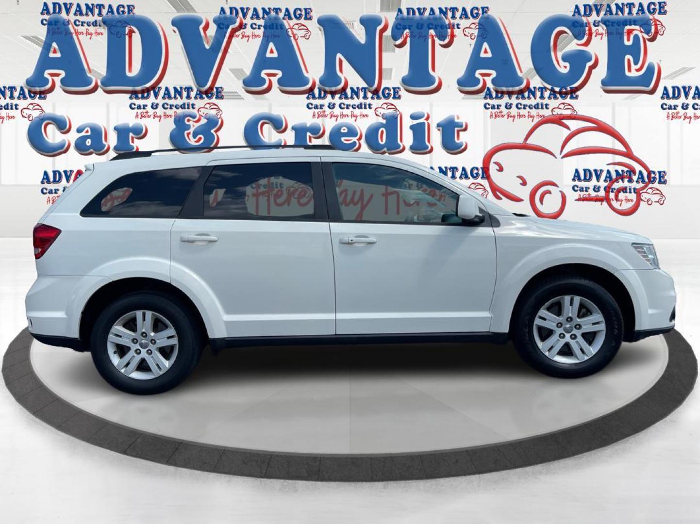 2012 White Dodge Journey (3C4PDCBB6CT) with an 2.4L L6 DOHC 16V engine, 6-Speed Automatic transmission, located at 1230 East Main St, Xenia, OH, 45385, (937) 908-9800, 39.688026, -83.910172 - Photo#1