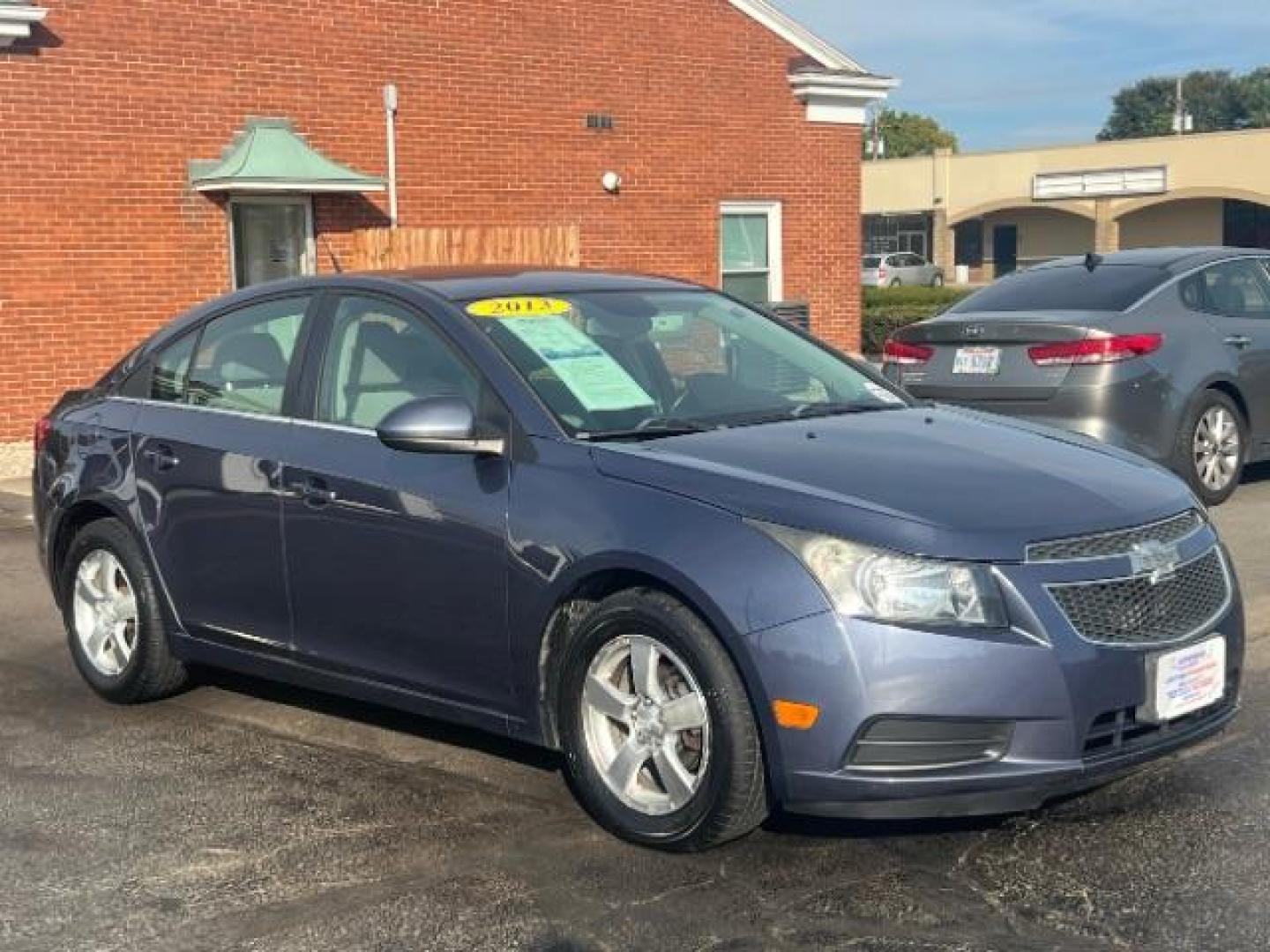 2013 Blue Topaz Metallic Chevrolet Cruze 1LT Auto (1G1PC5SB1D7) with an 1.4L L4 DOHC 16V TURBO engine, 6-Speed Automatic transmission, located at 1230 East Main St, Xenia, OH, 45385, (937) 908-9800, 39.688026, -83.910172 - Photo#0