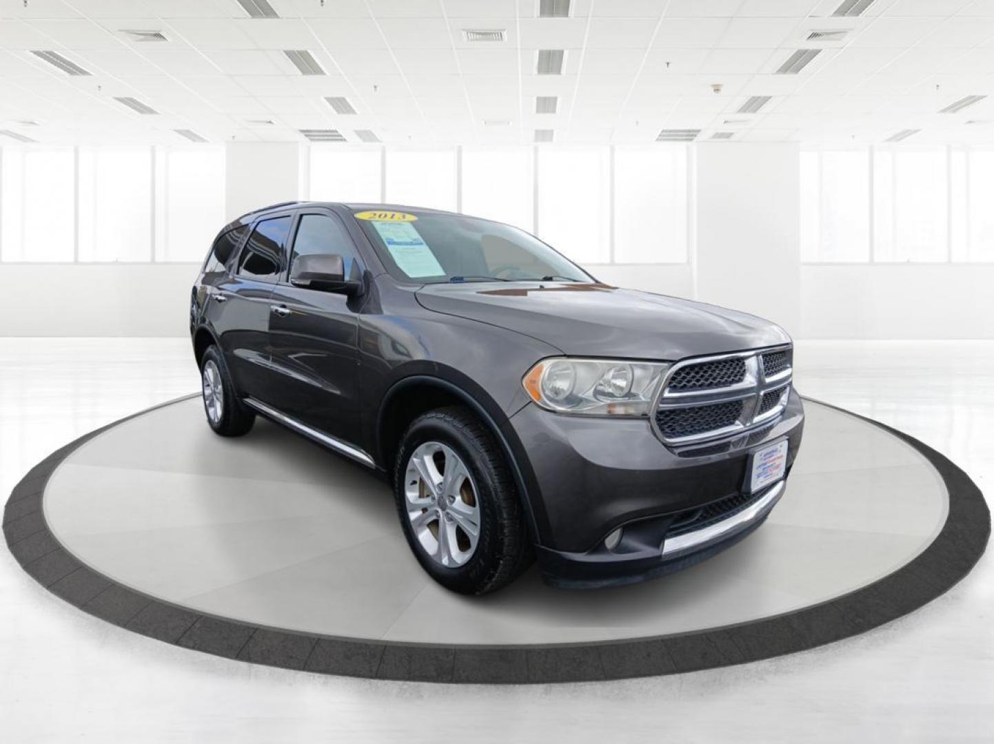 2013 Mineral Gray Metallic Dodge Durango Crew AWD (1C4RDJDG5DC) with an 3.6L V6 DOHC 24V engine, 5-Speed Automatic transmission, located at 1951 S Dayton Lakeview Rd., New Carlisle, OH, 45344, (937) 908-9800, 39.890999, -84.050255 - Photo#0