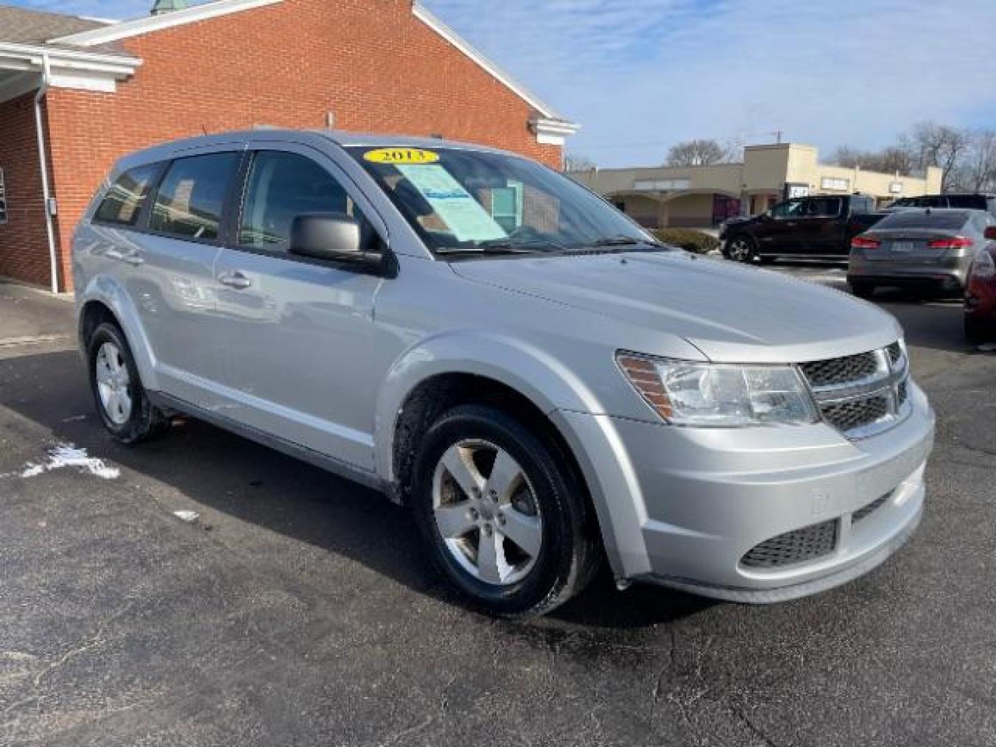 2013 Bright Silver Metallic Dodge Journey SE (3C4PDCAB1DT) with an 2.4L L4 DOHC 16V engine, 4-Speed Automatic transmission, located at 1184 Kauffman Ave, Fairborn, OH, 45324, (937) 908-9800, 39.807072, -84.030914 - Photo#0