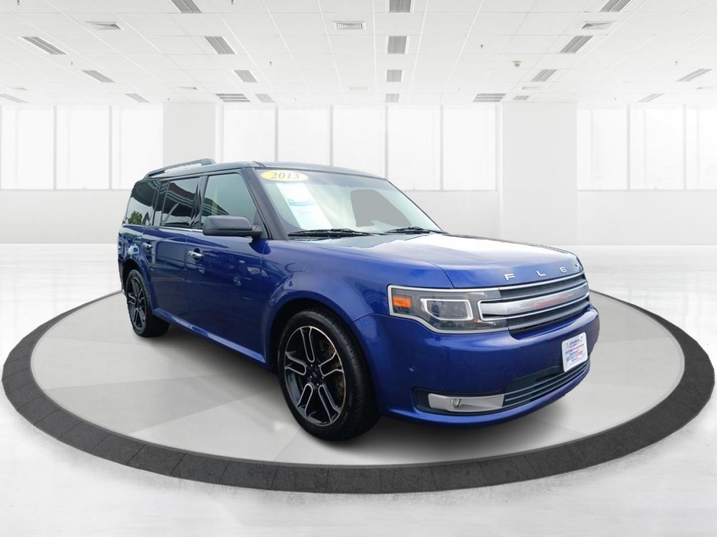 2013 Deep Impact Blue Metallic Ford Flex Limited AWD (2FMHK6D83DB) with an 3.5L V6 DOHC 24V engine, 6-Speed Automatic Overdrive transmission, located at 1951 S Dayton Lakeview Rd., New Carlisle, OH, 45344, (937) 908-9800, 39.890999, -84.050255 - Photo#0