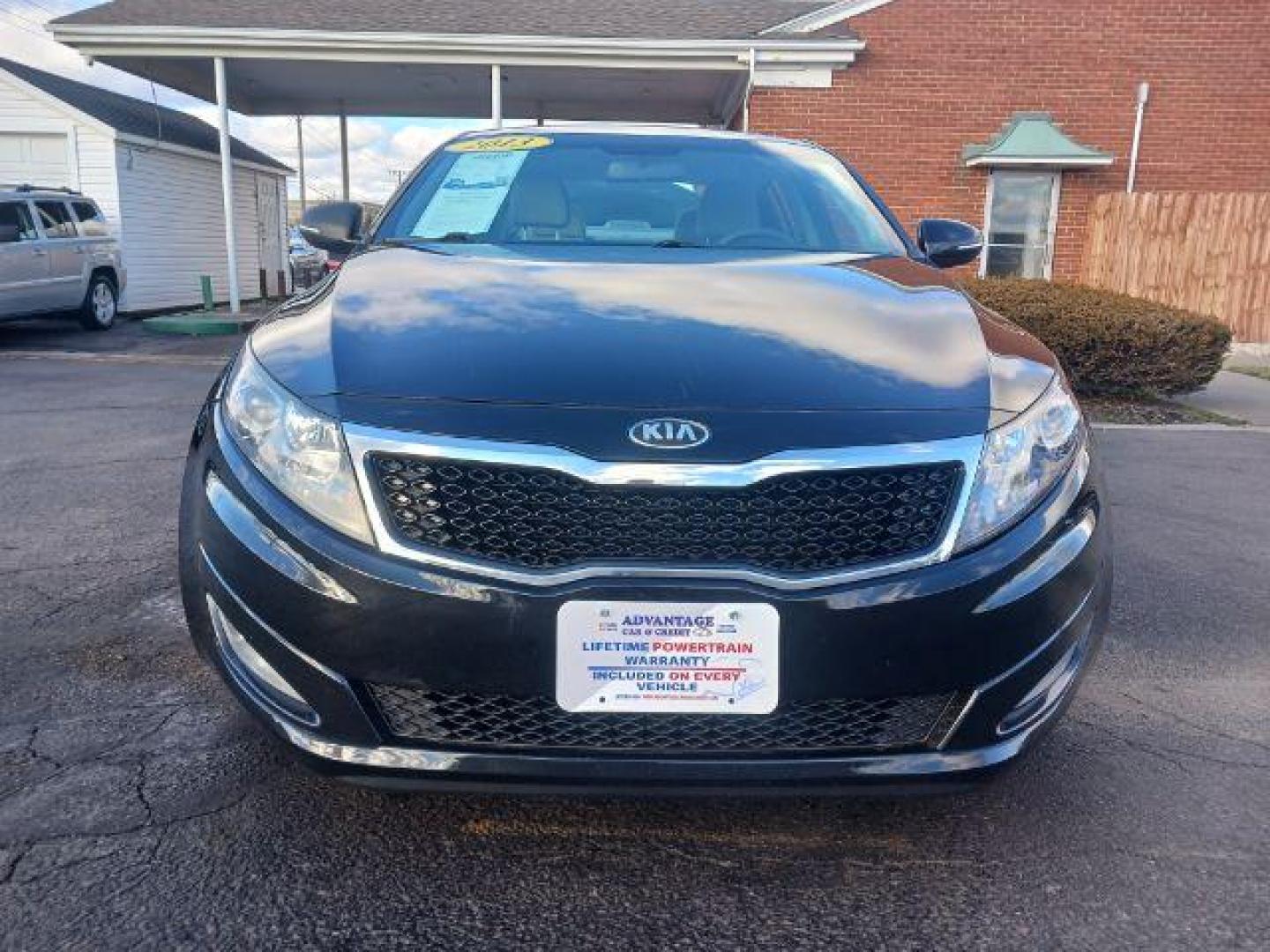 2013 Ebony Black Kia Optima LX AT (5XXGM4A73DG) with an 2.4L L4 DOHC 16V engine, 6-Speed Automatic transmission, located at 1230 East Main St, Xenia, OH, 45385, (937) 908-9800, 39.688026, -83.910172 - Photo#1