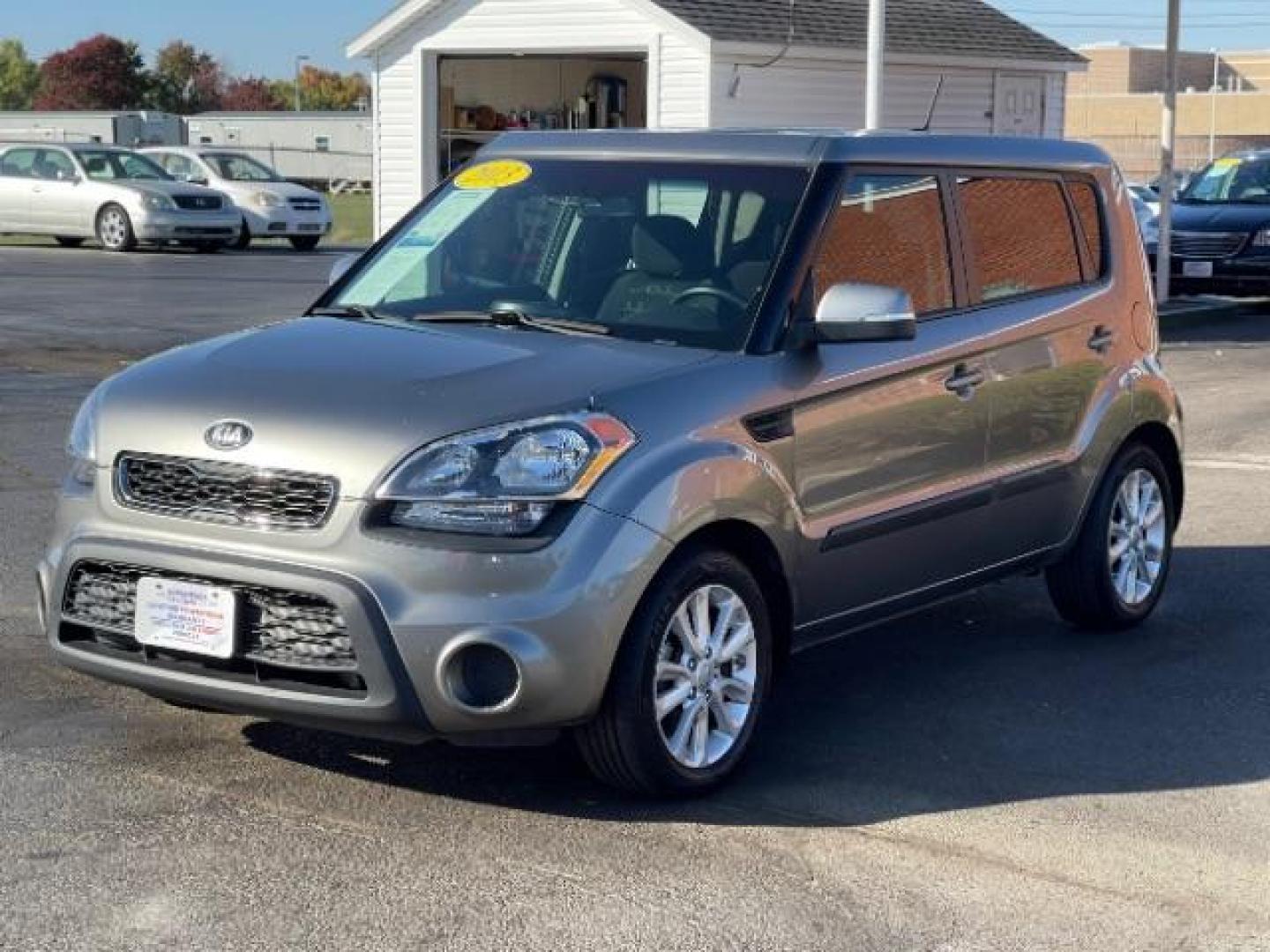 2013 Bright Silver Metallic Kia Soul + (KNDJT2A62D7) with an 2.0L L4 DOHC 16V engine, located at 4508 South Dixie Dr, Moraine, OH, 45439, (937) 908-9800, 39.689976, -84.218452 - Photo#1