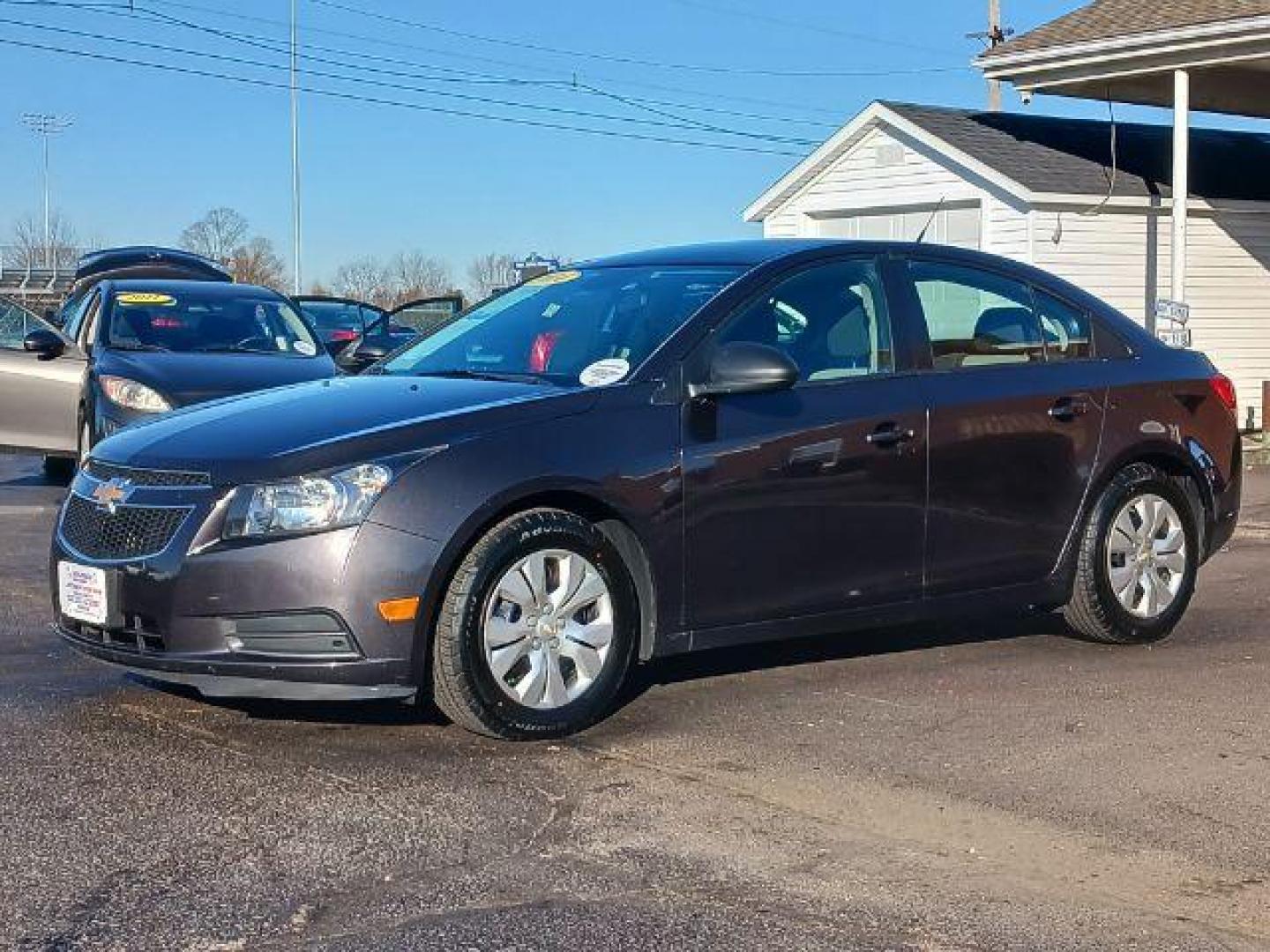 2014 Tungsten Metallic Chevrolet Cruze LS Auto (1G1PA5SH9E7) with an 1.8L L4 DOHC 16V FFV engine, 6-Speed Automatic transmission, located at 4508 South Dixie Dr, Moraine, OH, 45439, (937) 908-9800, 39.689976, -84.218452 - Photo#2