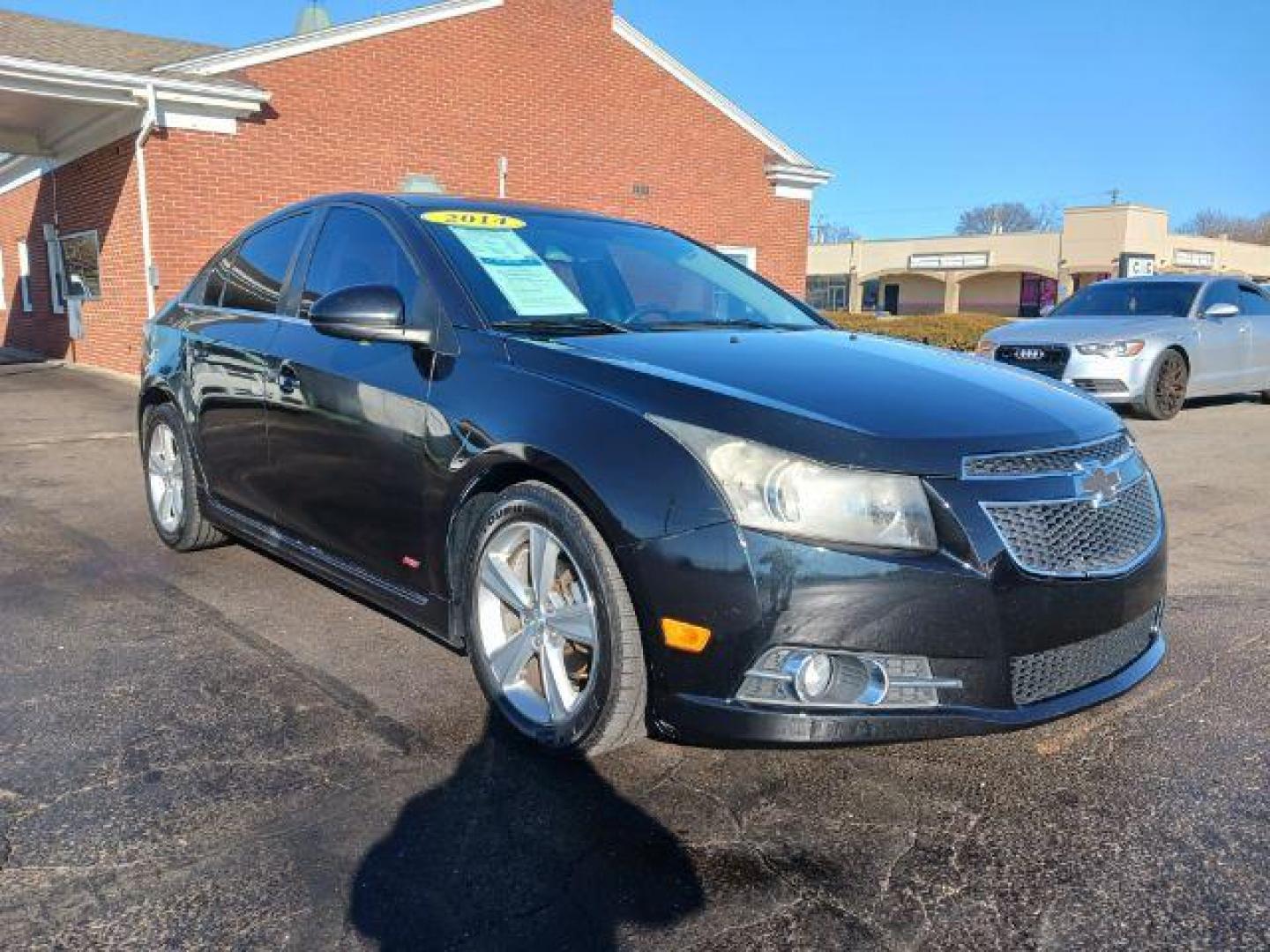 2014 Black Granite Metallic Chevrolet Cruze 2LT Auto (1G1PE5SB8E7) with an 1.4L L4 DOHC 16V TURBO engine, 6-Speed Automatic transmission, located at 1230 East Main St, Xenia, OH, 45385, (937) 908-9800, 39.688026, -83.910172 - Photo#0