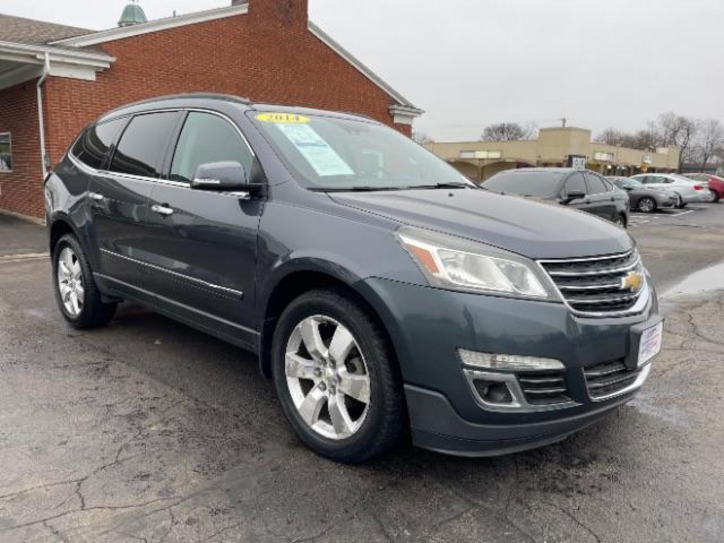 2014 Cyber Gray Metallic Chevrolet Traverse LTZ AWD (1GNKVJKD8EJ) with an 3.6L V6 DOHC 24V engine, 6-Speed Automatic transmission, located at 401 Woodman Dr, Riverside, OH, 45431, (937) 908-9800, 39.760899, -84.123421 - Photo#0