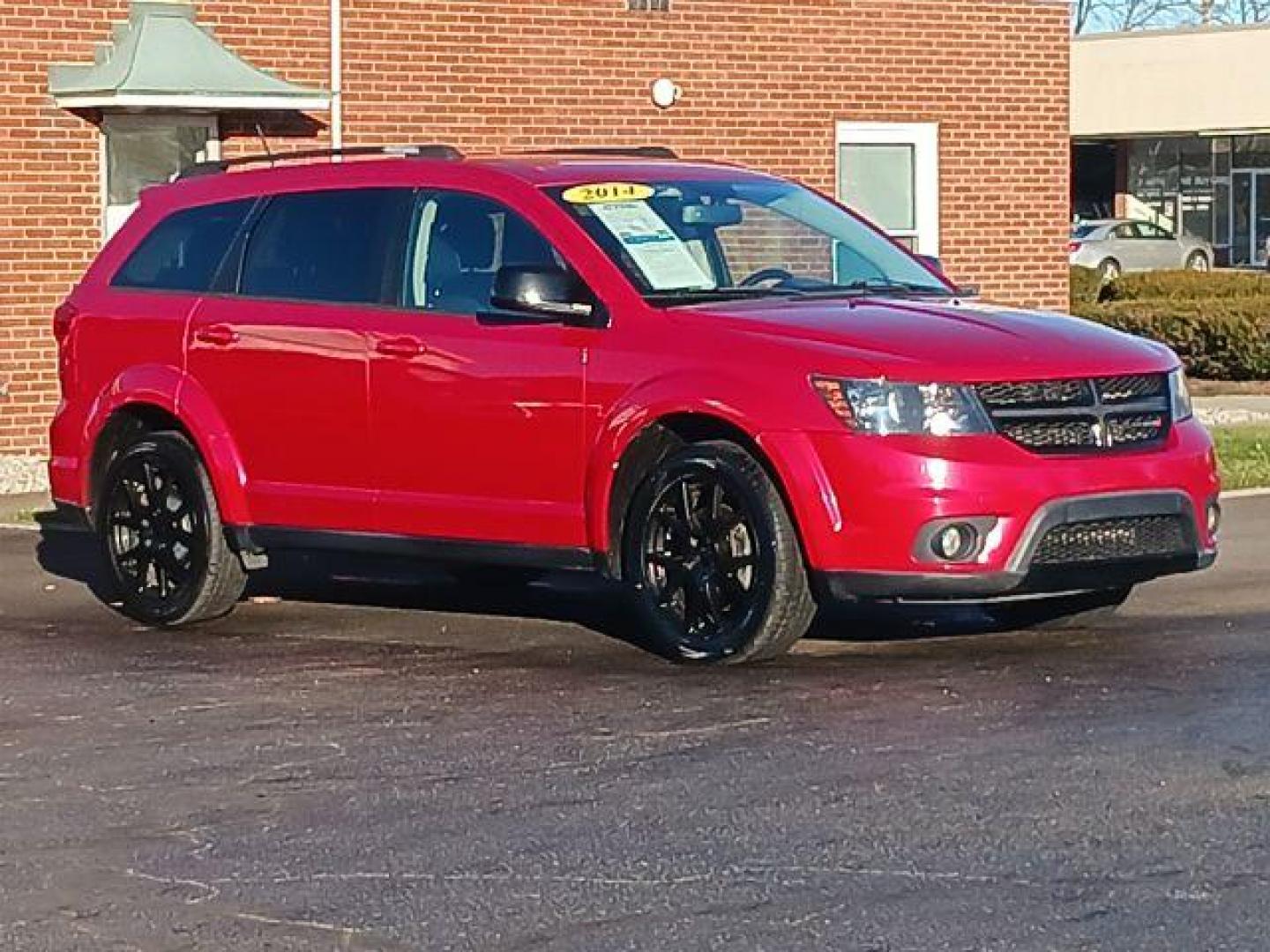 2014 Redline 2 Coat Pearl Dodge Journey SXT (3C4PDCBG1ET) with an 3.6L V6 DOHC 24V engine, 6-Speed Automatic transmission, located at 1230 East Main St, Xenia, OH, 45385, (937) 908-9800, 39.688026, -83.910172 - Photo#0