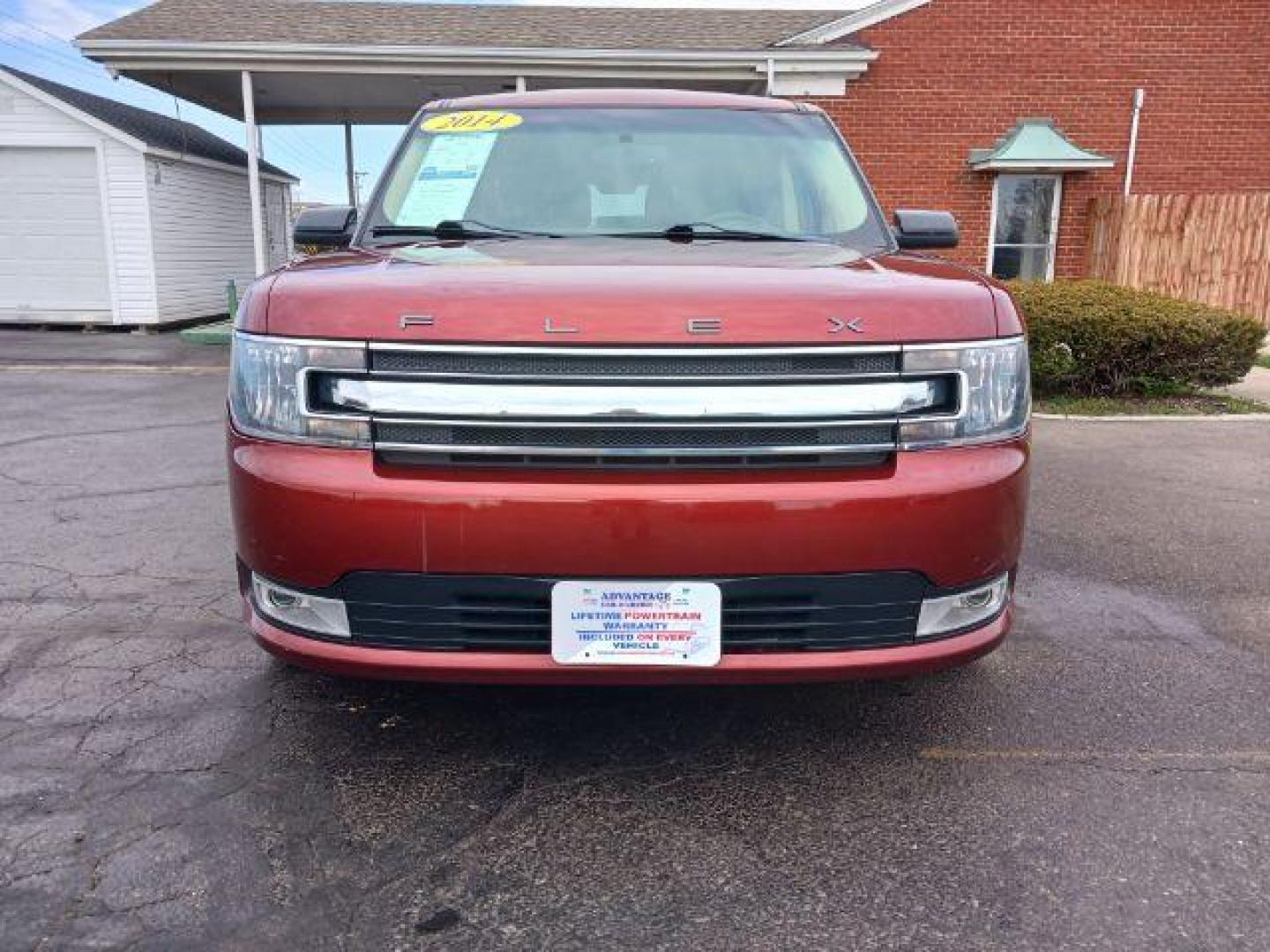 2014 Ruby Red Met Tinted CC Ford Flex SEL AWD (2FMHK6C81EB) with an 3.5L V6 DOHC 24V engine, 6-Speed Automatic Overdrive transmission, located at 1951 S Dayton Lakeview Rd., New Carlisle, OH, 45344, (937) 908-9800, 39.890999, -84.050255 - Photo#1