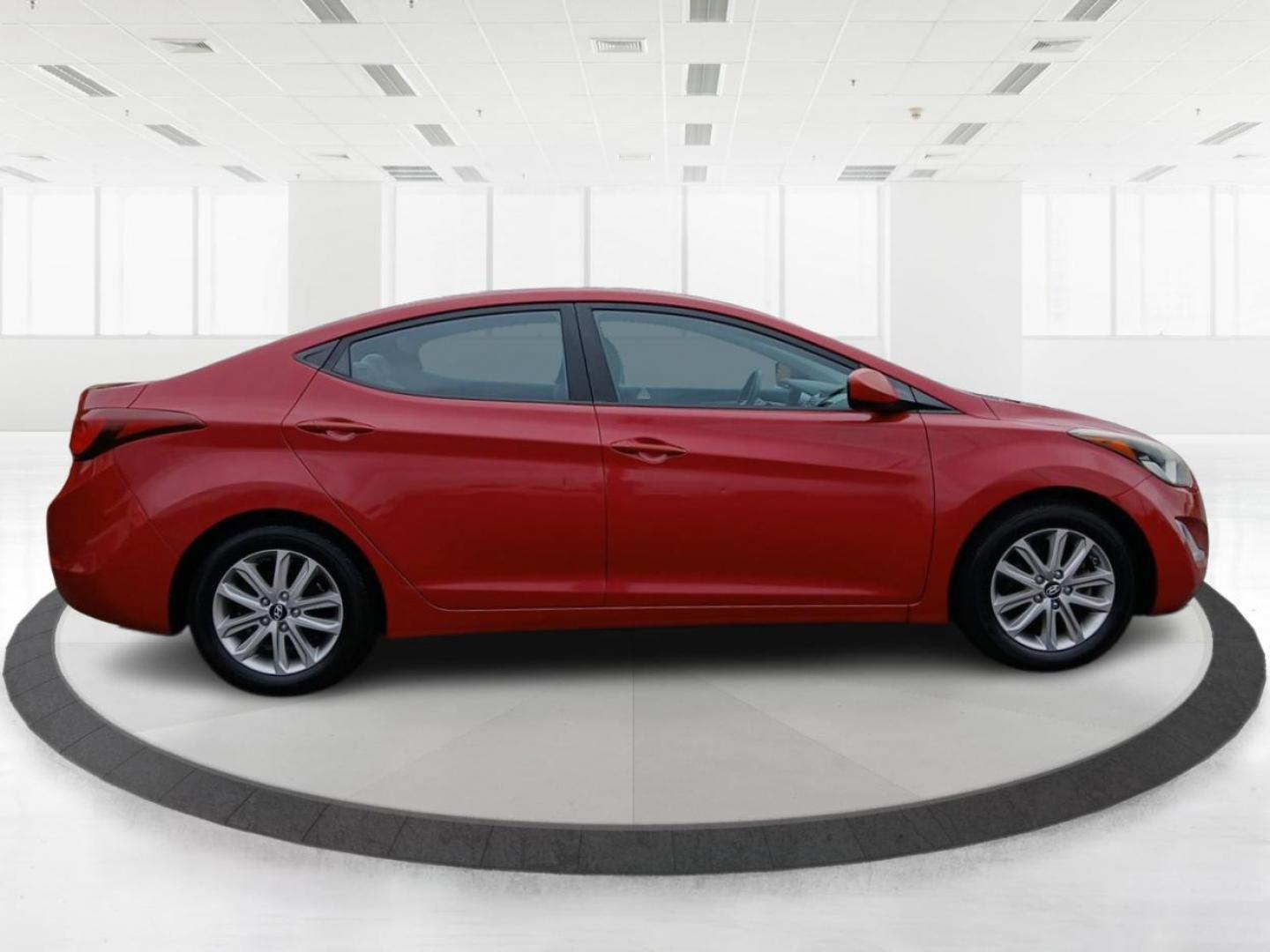 2014 Red Hyundai Elantra Limited (KMHDH4AE2EU) with an 1.8L L4 DOHC 16V engine, 6-Speed Automatic transmission, located at 4508 South Dixie Dr, Moraine, OH, 45439, (937) 908-9800, 39.689976, -84.218452 - Photo#1