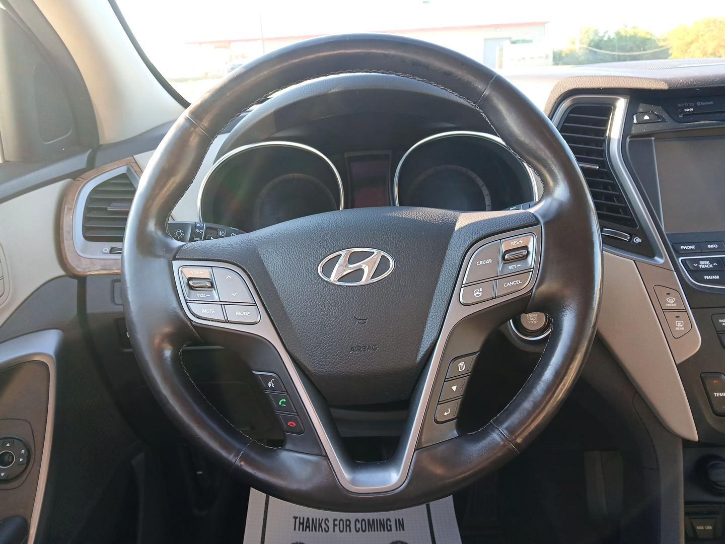 2014 Frost White Pearl Hyundai Santa Fe Sport 2.0T AWD (5XYZWDLAXEG) with an 2.0L L4 DOHC 16V TURBO engine, 6-Speed Automatic transmission, located at 8750 N County Rd 25A, Piqua, OH, 45356, (937) 908-9800, 40.164391, -84.232513 - Photo#15