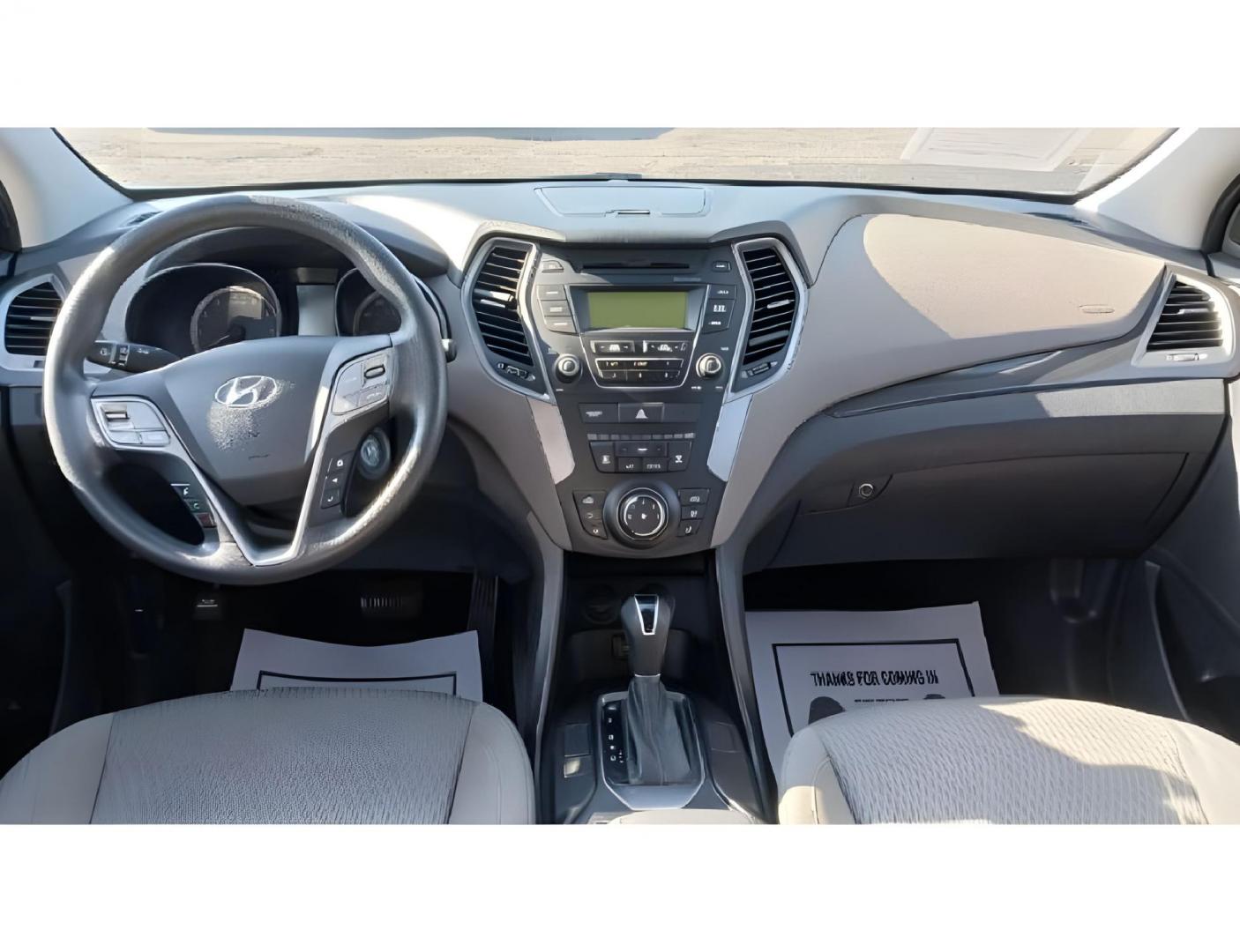 2014 Moonstone Silver Hyundai Santa Fe (5XYZT3LB5EG) with an 2.4L L4 DOHC 16V engine, 6-Speed Automatic transmission, located at 401 Woodman Dr, Riverside, OH, 45431, (937) 908-9800, 39.760899, -84.123421 - Photo#7