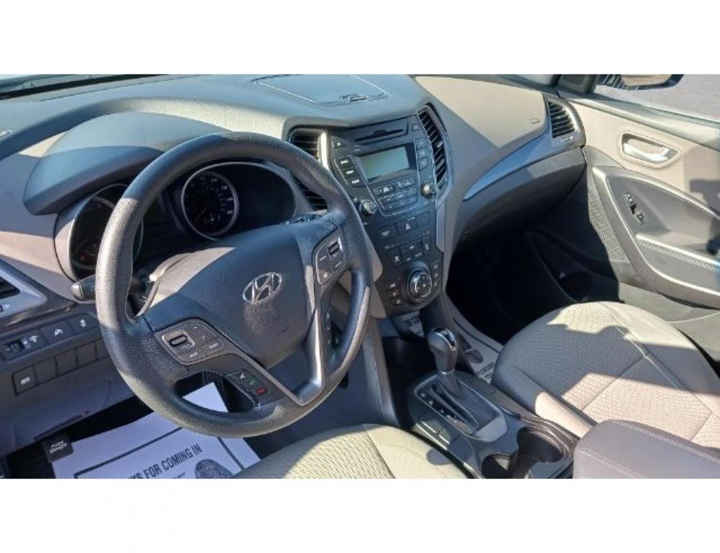 2014 Moonstone Silver Hyundai Santa Fe (5XYZT3LB5EG) with an 2.4L L4 DOHC 16V engine, 6-Speed Automatic transmission, located at 401 Woodman Dr, Riverside, OH, 45431, (937) 908-9800, 39.760899, -84.123421 - Photo#14