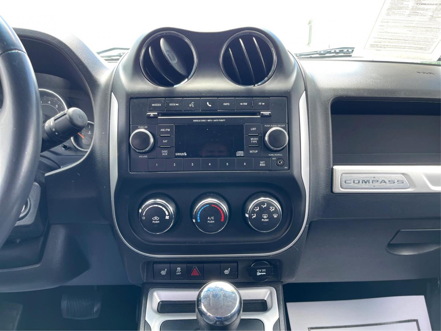 2014 Bright White Clearcoat Jeep Compass Latitude 4WD (1C4NJDEB8ED) with an 2.4L L4 DOHC 16V engine, Continuously Variable Transmission transmission, located at 1099 N County Rd 25A , Troy, OH, 45373, (937) 908-9800, 40.057079, -84.212883 - Photo#11