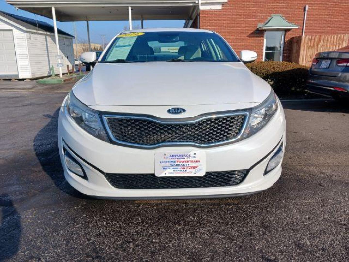 2014 Snow White Pearl Kia Optima LX (5XXGM4A75EG) with an 2.4L L4 DOHC 16V engine, 6-Speed Automatic transmission, located at 4508 South Dixie Dr, Moraine, OH, 45439, (937) 908-9800, 39.689976, -84.218452 - Photo#1