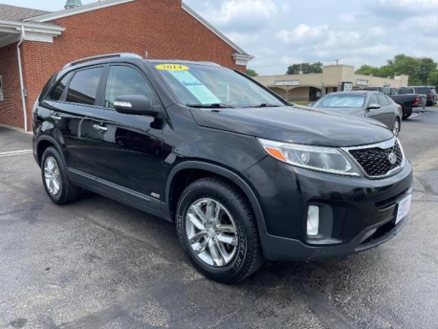 2014 Black Kia Sorento LX AWD (5XYKTCA68EG) with an 2.4L L4 DOHC 16V engine, 6-Speed Automatic transmission, located at 1951 S Dayton Lakeview Rd., New Carlisle, OH, 45344, (937) 908-9800, 39.890999, -84.050255 - Photo#0