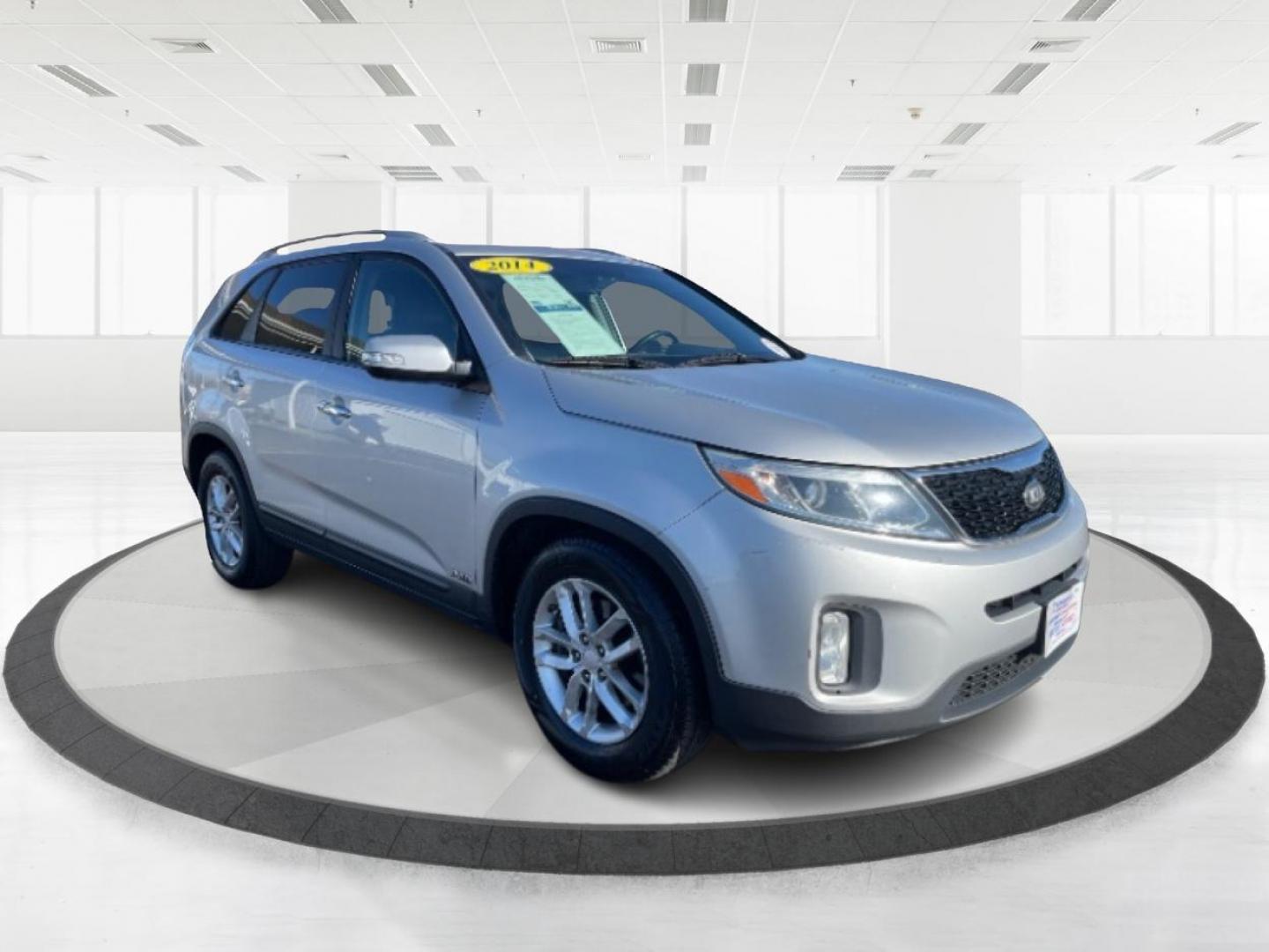 2014 Silver Kia Sorento (5XYKTCA69EG) with an 2.4L L4 DOHC 16V engine, 6-Speed Automatic transmission, located at 4508 South Dixie Dr, Moraine, OH, 45439, (937) 908-9800, 39.689976, -84.218452 - Photo#0