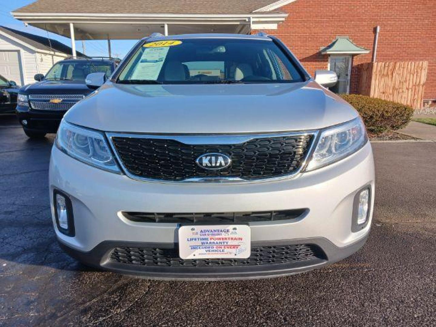 2014 Silver Kia Sorento LX 2WD (5XYKT3A67EG) with an 2.4L L4 DOHC 16V engine, 6-Speed Automatic transmission, located at 1951 S Dayton Lakeview Rd., New Carlisle, OH, 45344, (937) 908-9800, 39.890999, -84.050255 - Photo#1