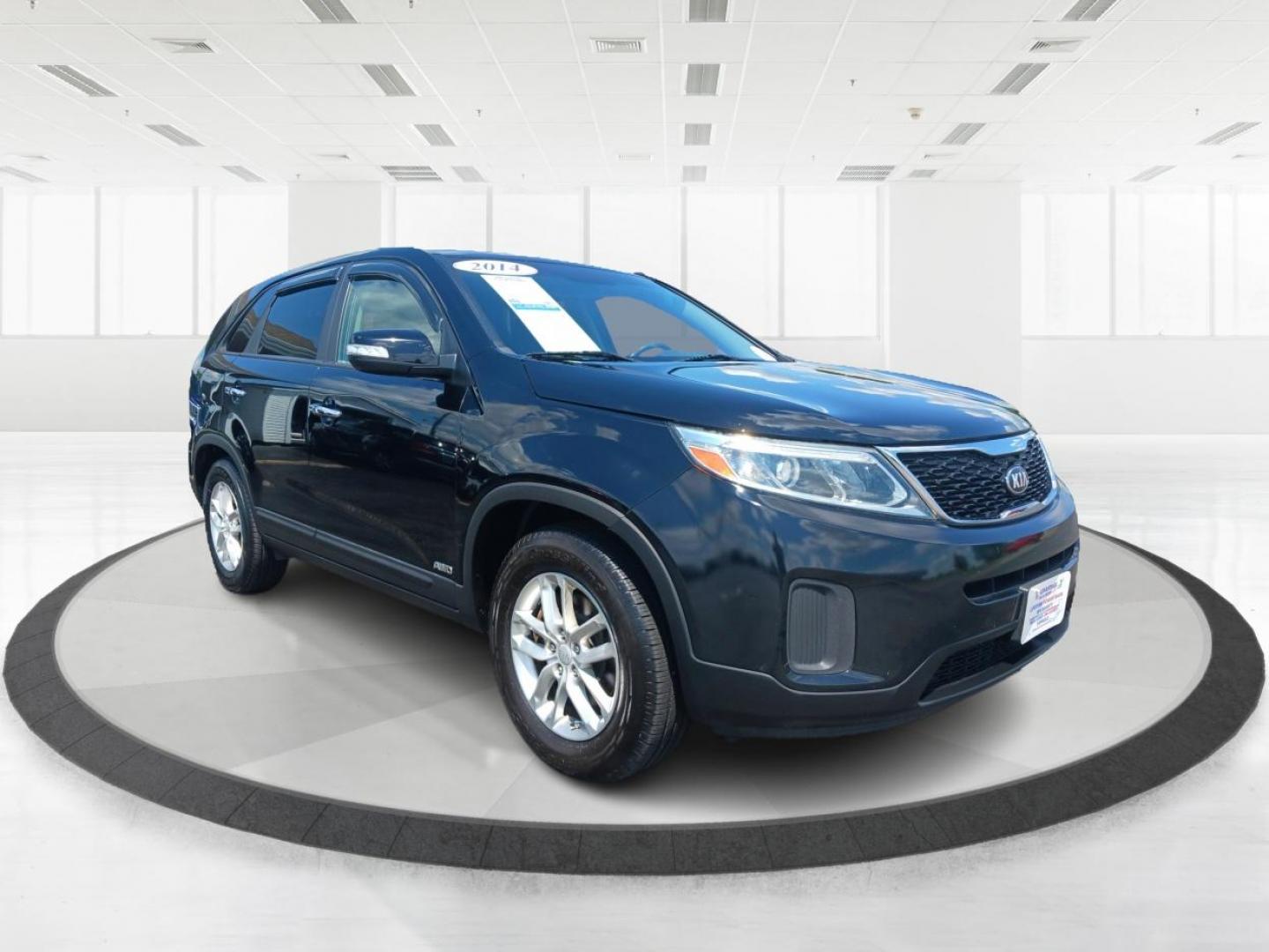 2014 Black Kia Sorento LX AWD (5XYKTCA6XEG) with an 2.4L L4 DOHC 16V engine, 6-Speed Automatic transmission, located at 1230 East Main St, Xenia, OH, 45385, (937) 908-9800, 39.688026, -83.910172 - Photo#0