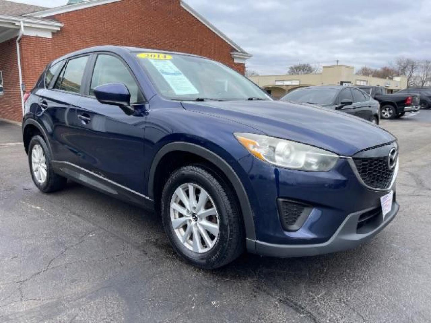 2014 Stormy Blue Mica Mazda CX-5 Sport AWD (JM3KE4BE9E0) with an 2.5L L4 DOHC 16V engine, 6-Speed Automatic transmission, located at 1184 Kauffman Ave, Fairborn, OH, 45324, (937) 908-9800, 39.807072, -84.030914 - Photo#0