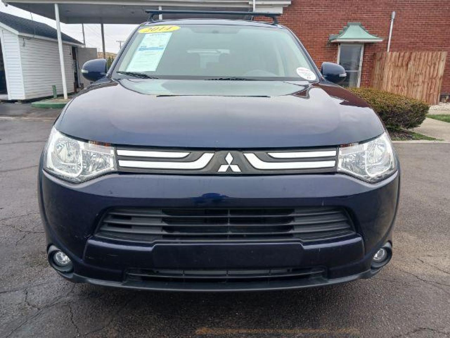 2014 Cosmic Blue Metallic Mitsubishi Outlander SE S-AWC (JA4AZ3A32EZ) with an 2.4L L4 DOHC 16V engine, 6-Speed Automatic transmission, located at 4508 South Dixie Dr, Moraine, OH, 45439, (937) 908-9800, 39.689976, -84.218452 - Photo#1