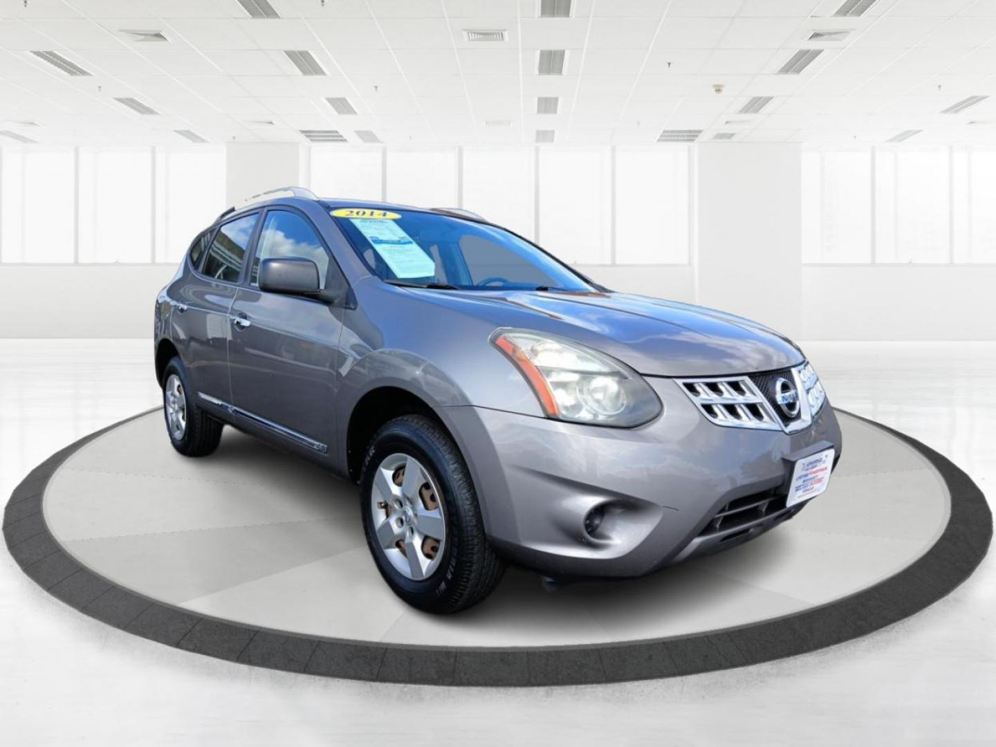 2014 Platinum Graphite Nissan Rogue Select (JN8AS5MV4EW) with an 2.5L L4 DOHC 16V engine, Continuously Variable Transmission transmission, located at 1230 East Main St, Xenia, OH, 45385, (937) 908-9800, 39.688026, -83.910172 - Photo#0