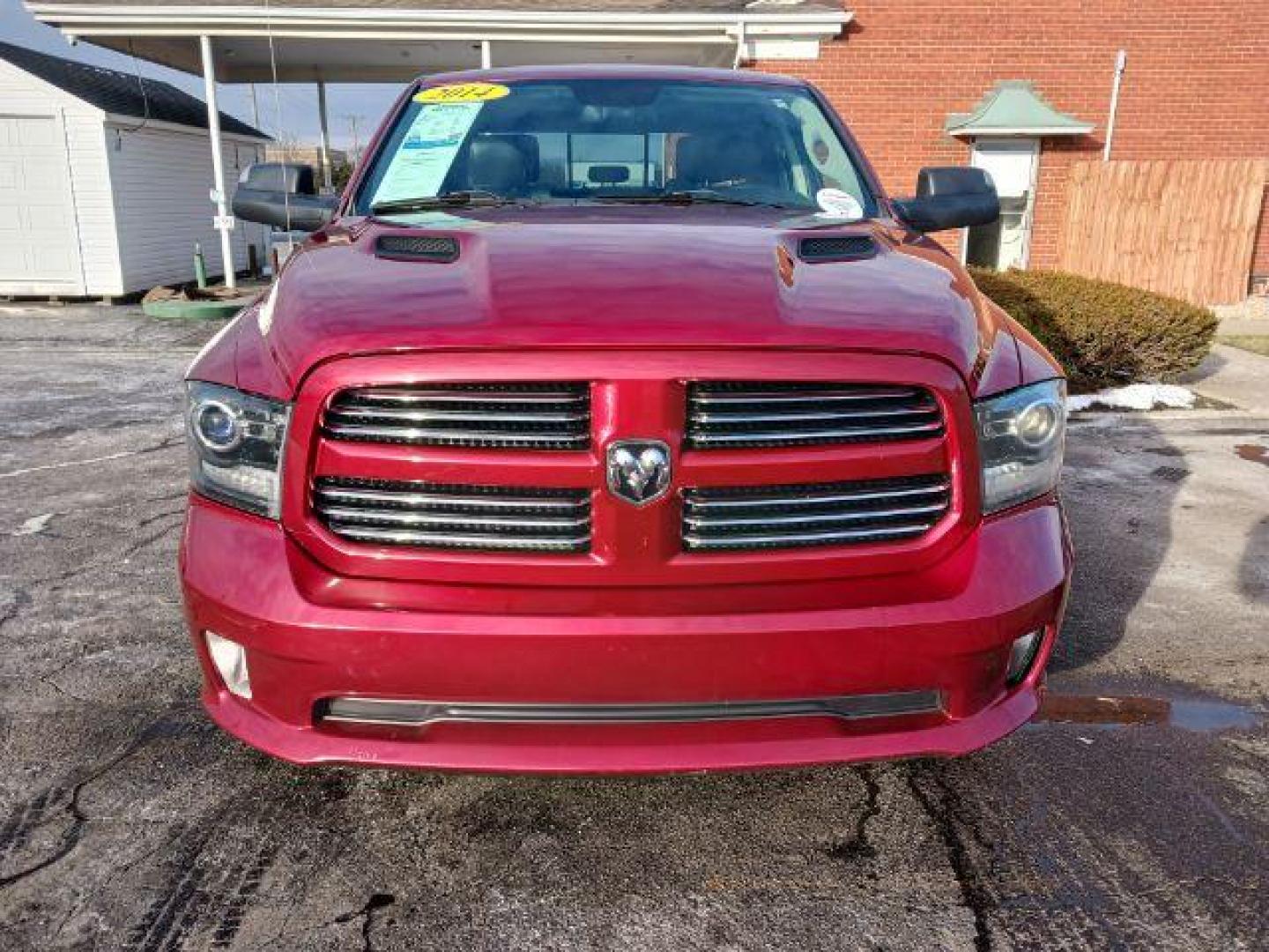 2014 Dp Cherry Red Crystal PC RAM 1500 Sport Crew Cab LWB 4WD (1C6RR7UT5ES) with an 5.7L V8 OHV 16V engine, 8-Speed Automatic transmission, located at 1230 East Main St, Xenia, OH, 45385, (937) 908-9800, 39.688026, -83.910172 - Photo#1