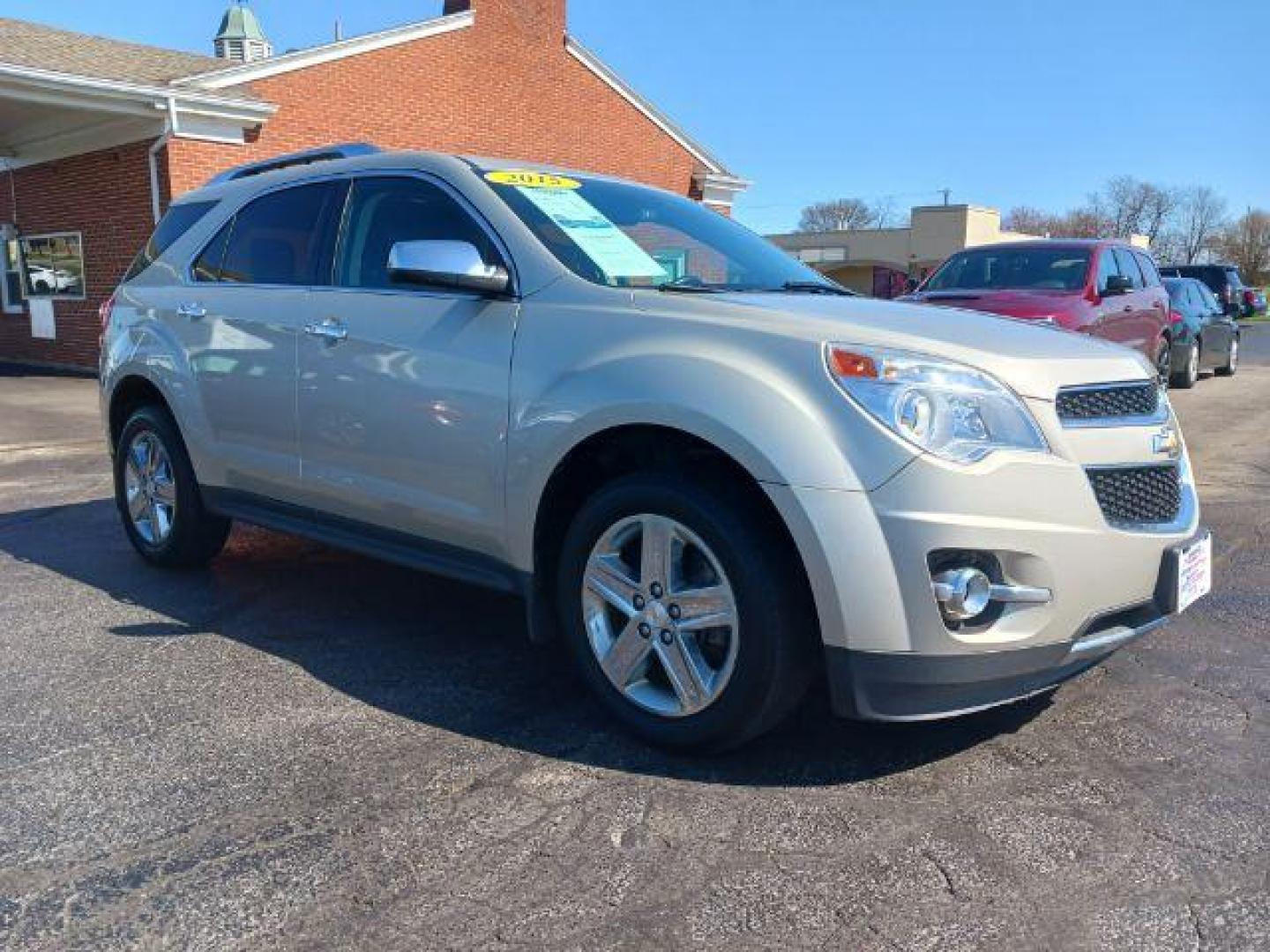 2015 Champagne Silver Metallic Chevrolet Equinox LTZ AWD (2GNFLHEK8F6) with an 2.4L L4 DOHC 16V FFV engine, 6-Speed Automatic transmission, located at 4508 South Dixie Dr, Moraine, OH, 45439, (937) 908-9800, 39.689976, -84.218452 - Photo#0