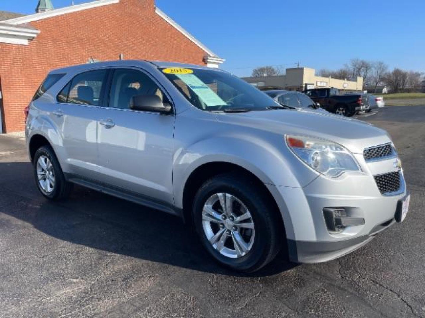 2015 Silver Ice Metallic Chevrolet Equinox LS AWD (2GNFLEEK3F6) with an 2.4L L4 DOHC 16V FFV engine, 6-Speed Automatic transmission, located at 401 Woodman Dr, Riverside, OH, 45431, (937) 908-9800, 39.760899, -84.123421 - Photo#0