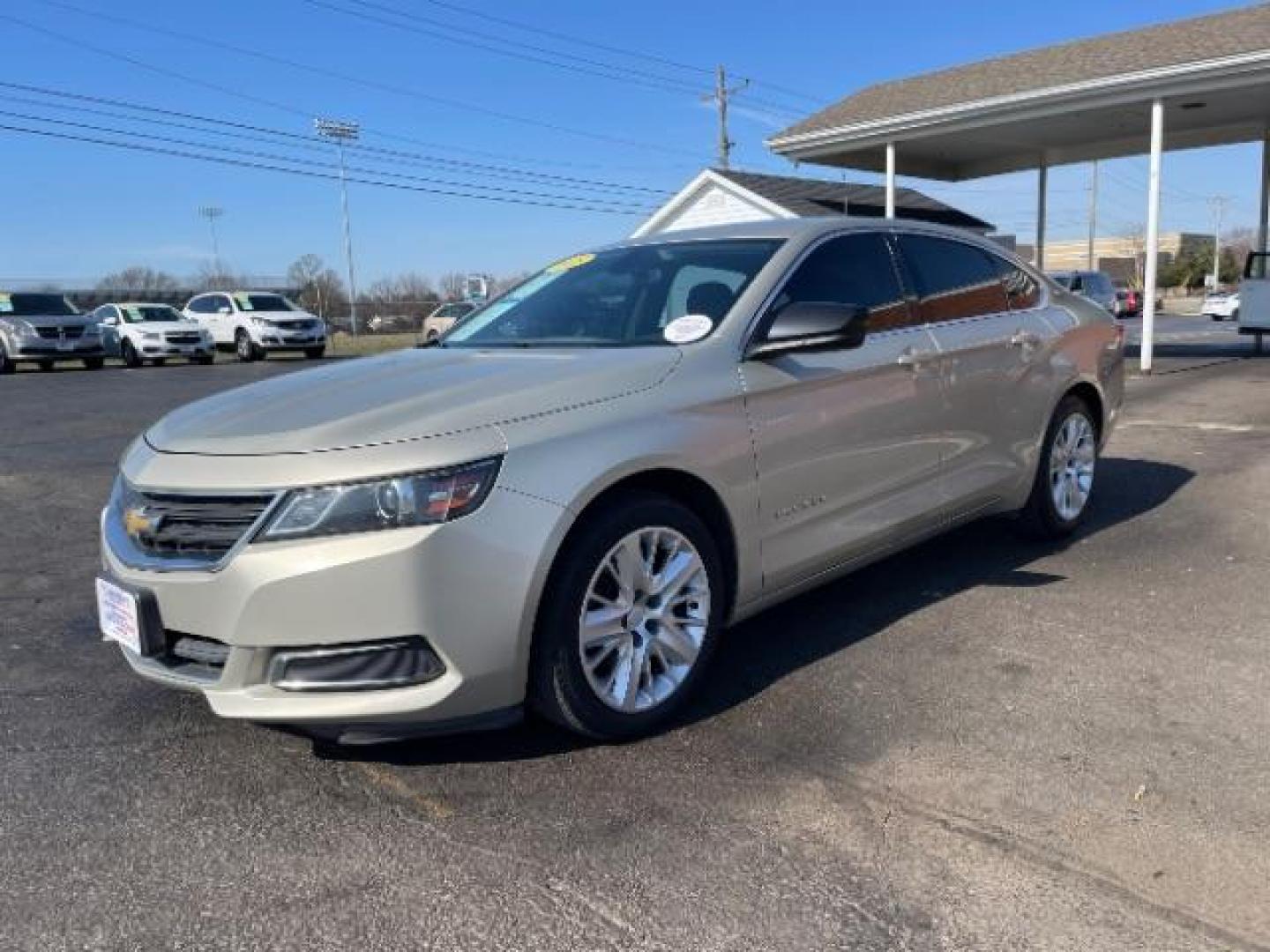 2015 Champagne Silver Metallic Chevrolet Impala LS (2G11Z5SL2F9) with an 2.5L L4 DOHC 16V engine, 6-Speed Automatic transmission, located at 1184 Kauffman Ave, Fairborn, OH, 45324, (937) 908-9800, 39.807072, -84.030914 - Photo#1