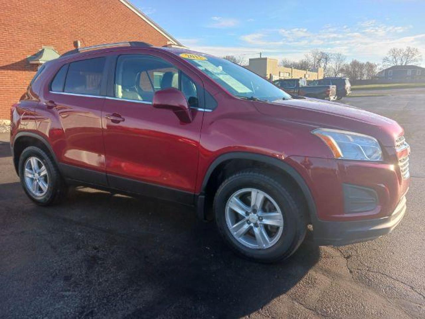 2015 Blaze Red Chevrolet Trax LT AWD (KL7CJRSB6FB) with an 1.4L L4 DOHC 16V engine, 6-Speed Automatic transmission, located at 880 E. National Road, Vandalia, OH, 45377, (937) 908-9800, 39.891918, -84.183594 - Photo#0