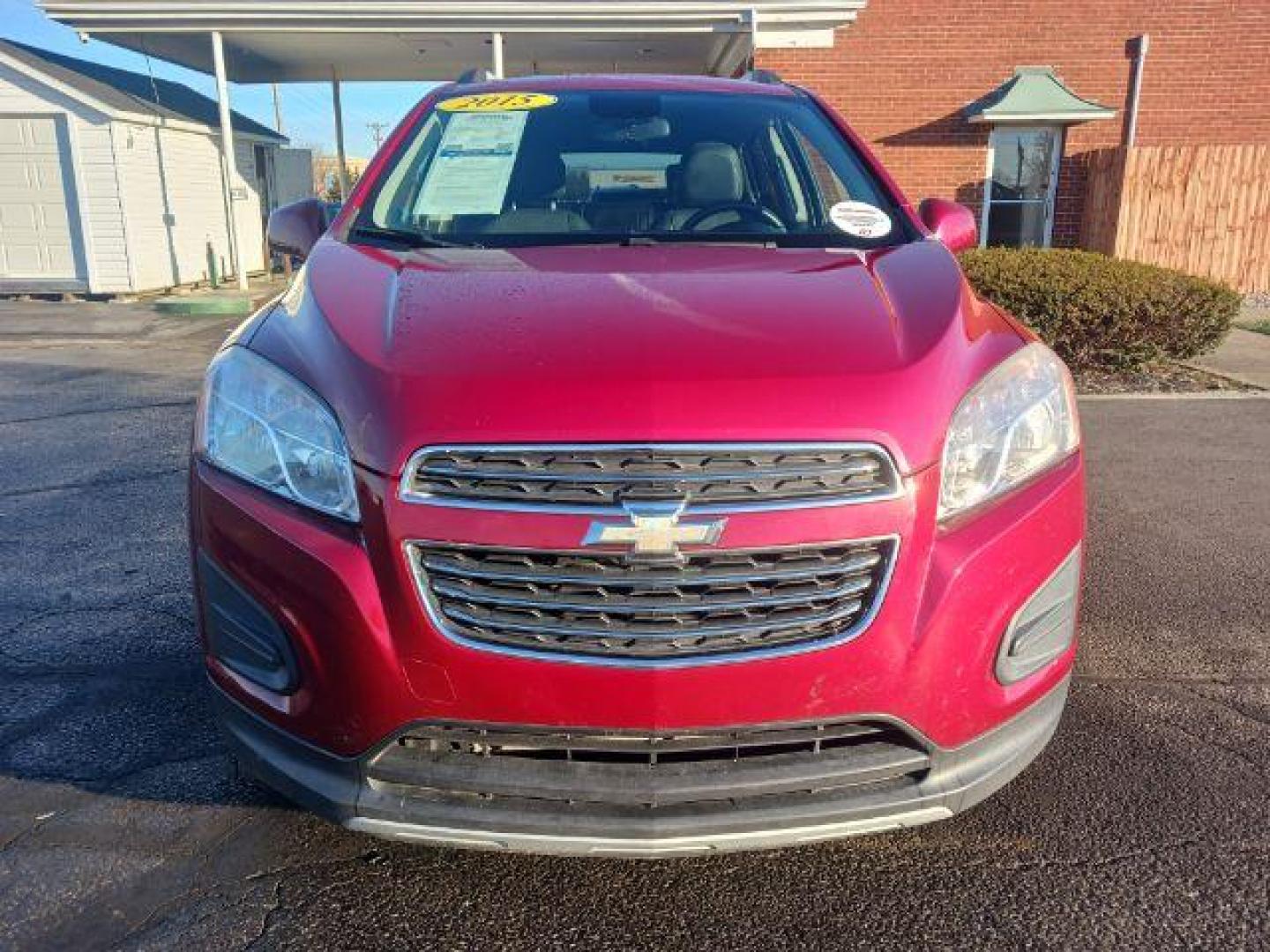 2015 Blaze Red Chevrolet Trax LT AWD (KL7CJRSB6FB) with an 1.4L L4 DOHC 16V engine, 6-Speed Automatic transmission, located at 880 E. National Road, Vandalia, OH, 45377, (937) 908-9800, 39.891918, -84.183594 - Photo#1