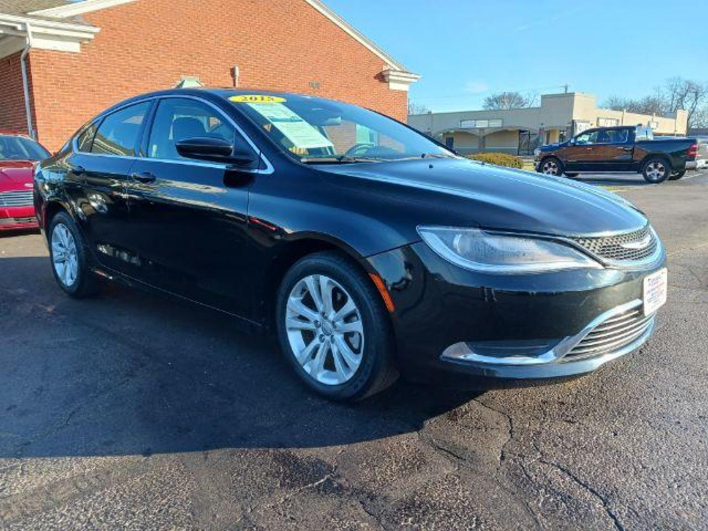 2015 Black Clearcoat Chrysler 200 Limited (1C3CCCAB3FN) with an 2.4L L4 DOHC 16V engine, 9-Speed Automatic transmission, located at 401 Woodman Dr, Riverside, OH, 45431, (937) 908-9800, 39.760899, -84.123421 - Photo#0