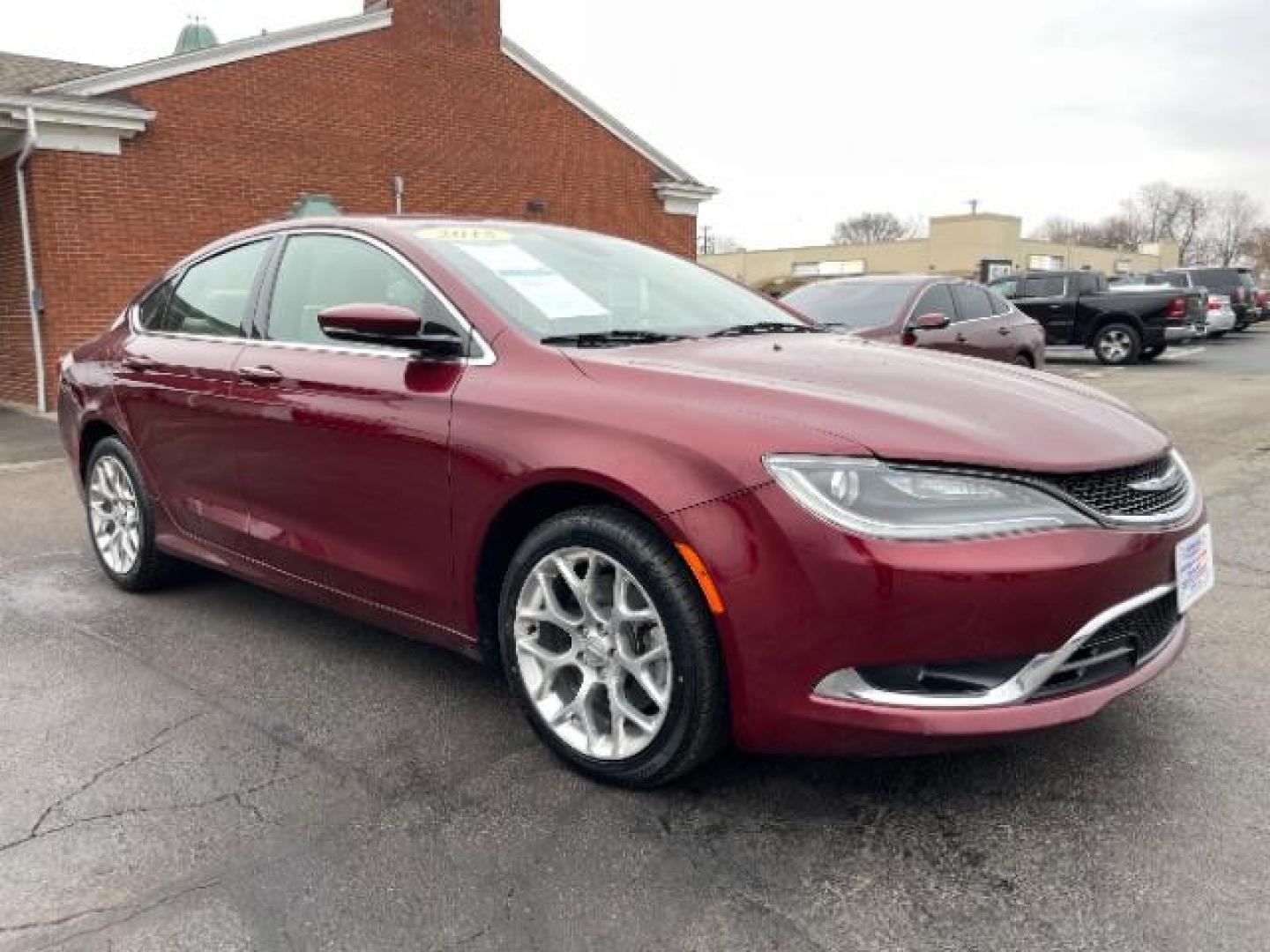 2015 Velvet Red Pearlcoat Chrysler 200 C AWD (1C3CCCEG1FN) with an 3.6L V6 DOHC 24V FFV engine, 9-Speed Automatic transmission, located at 4508 South Dixie Dr, Moraine, OH, 45439, (937) 908-9800, 39.689976, -84.218452 - Photo#0