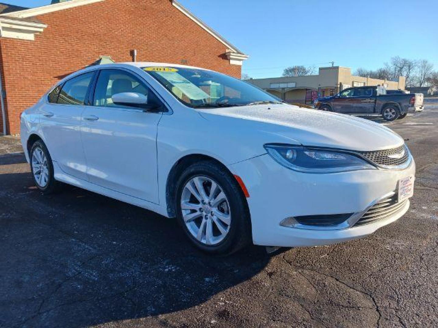 2015 Lunar White Tri-Coat Chrysler 200 Limited (1C3CCCAB9FN) with an 2.4L L4 DOHC 16V engine, 9-Speed Automatic transmission, located at 1951 S Dayton Lakeview Rd., New Carlisle, OH, 45344, (937) 908-9800, 39.890999, -84.050255 - Photo#0