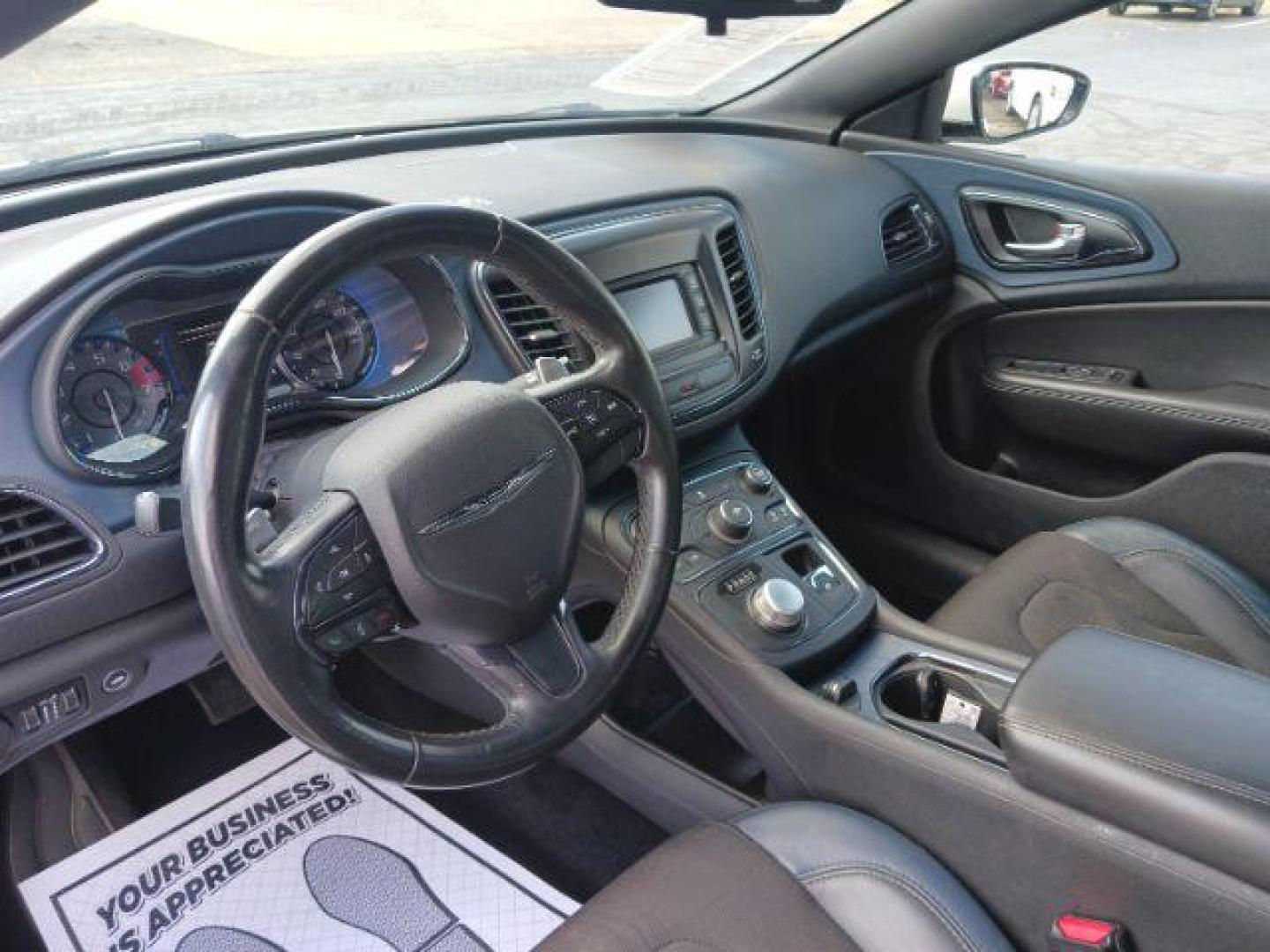 2015 Lunar White Tri-Coat Chrysler 200 S (1C3CCCBB5FN) with an 2.4L L4 DOHC 16V engine, 9-Speed Automatic transmission, located at 1230 East Main St, Xenia, OH, 45385, (937) 908-9800, 39.688026, -83.910172 - Photo#6