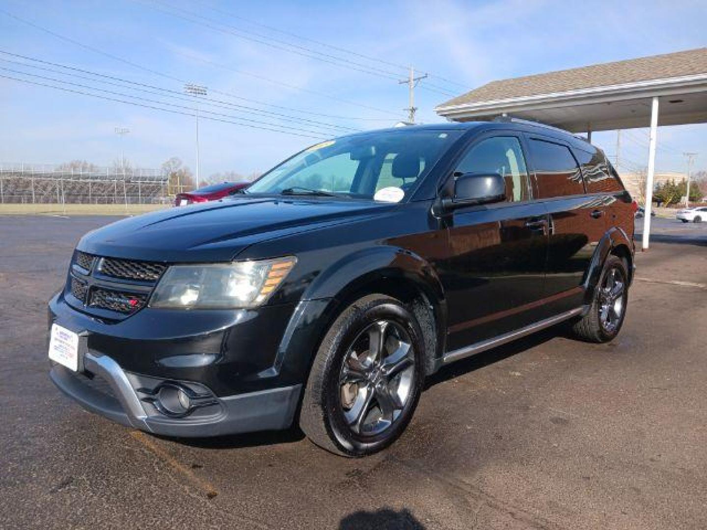 2015 Pitch Black Clearcoat Dodge Journey Crossroad AWD (3C4PDDGG1FT) with an 3.6L V6 DOHC 24V engine, 6-Speed Automatic transmission, located at 1951 S Dayton Lakeview Rd., New Carlisle, OH, 45344, (937) 908-9800, 39.890999, -84.050255 - Photo#2