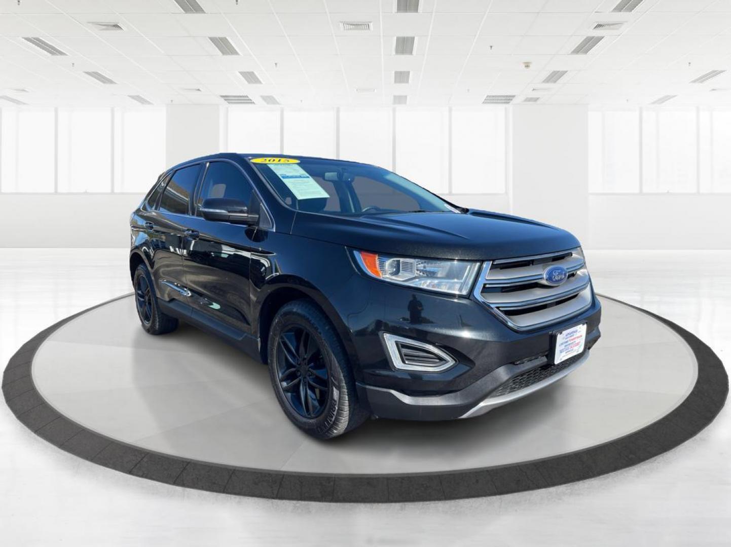 2015 Tuxedo Black Metallic Ford Edge SEL AWD (2FMTK4J86FB) with an 3.5L V6 DOHC 24V engine, 6-Speed Automatic transmission, located at 880 E. National Road, Vandalia, OH, 45377, (937) 908-9800, 39.891918, -84.183594 - Photo#0