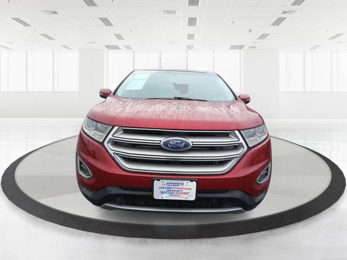 2015 Ruby Red Metallic Tinted Clearcoat Ford Edge SEL AWD (2FMTK4J84FB) with an 3.5L V6 DOHC 24V engine, 6-Speed Automatic transmission, located at 1099 N County Rd 25A , Troy, OH, 45373, (937) 908-9800, 40.057079, -84.212883 - Photo#6