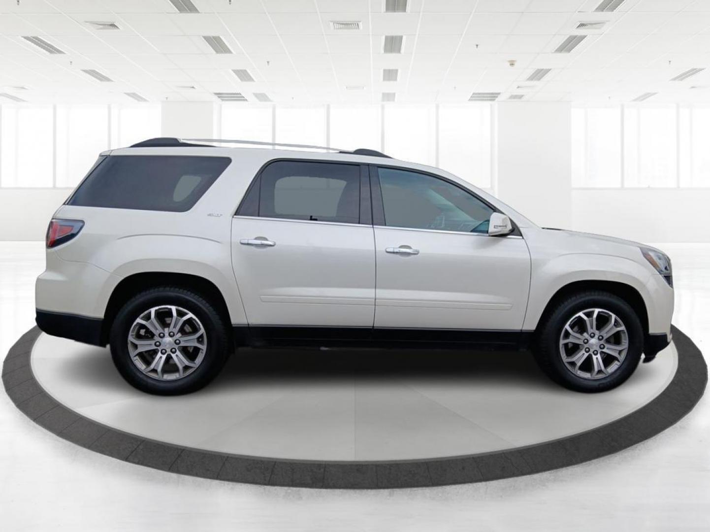 2015 Summit White GMC Acadia SLT-1 AWD (1GKKVRKD9FJ) with an 3.6L V6 DOHC 24V engine, 6-Speed Automatic transmission, located at 1230 East Main St, Xenia, OH, 45385, (937) 908-9800, 39.688026, -83.910172 - Photo#1