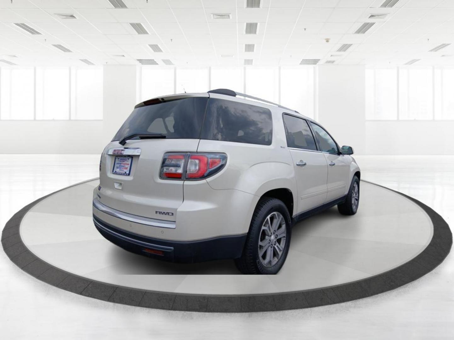 2015 Summit White GMC Acadia SLT-1 AWD (1GKKVRKD9FJ) with an 3.6L V6 DOHC 24V engine, 6-Speed Automatic transmission, located at 1230 East Main St, Xenia, OH, 45385, (937) 908-9800, 39.688026, -83.910172 - Photo#2