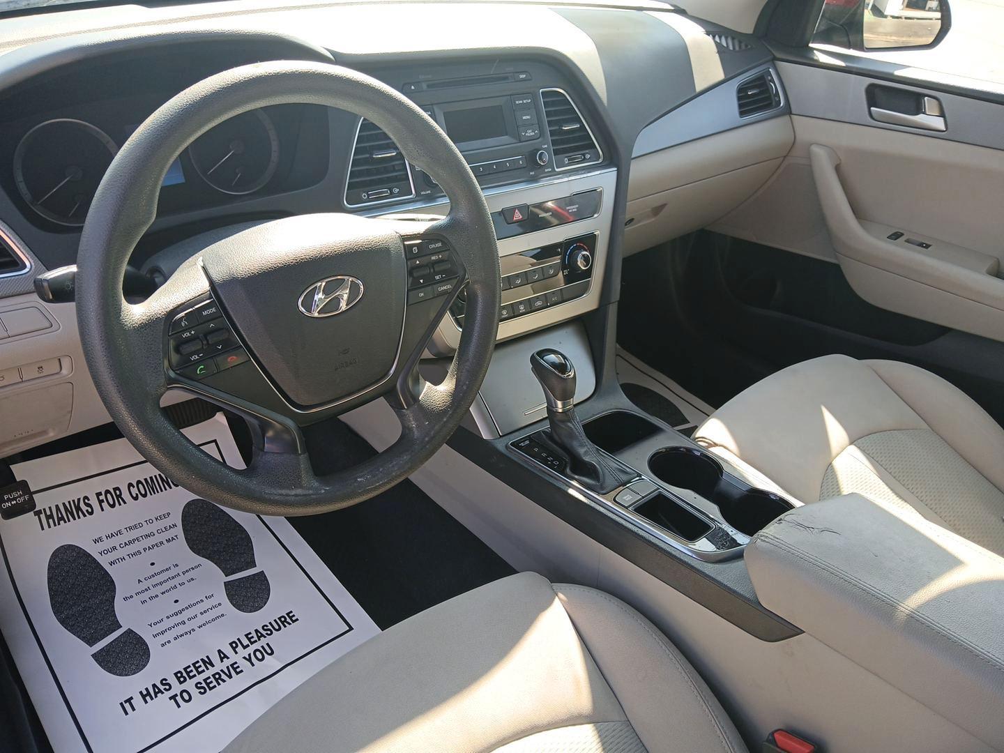 2015 Dark Truffle Hyundai Sonata ECO (5NPE24AF7FH) with an 1.6L L4 DOHC 16V engine, 7-Speed Automatic transmission, located at 1099 N County Rd 25A , Troy, OH, 45373, (937) 908-9800, 40.057079, -84.212883 - Photo#8