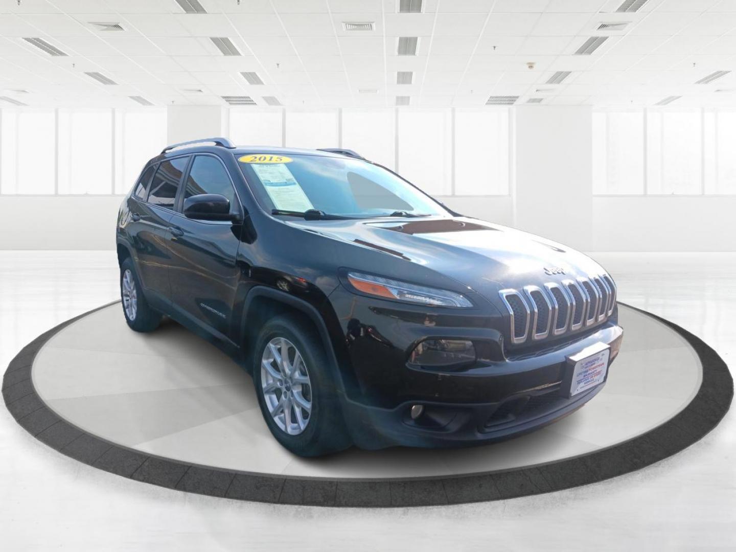 2015 Brilliant Black Crystal P Jeep Cherokee Latitude FWD (1C4PJLCB3FW) with an 2.4L L4 DOHC 16V engine, 9-Speed Automatic transmission, located at 4508 South Dixie Dr, Moraine, OH, 45439, (937) 908-9800, 39.689976, -84.218452 - Photo#0