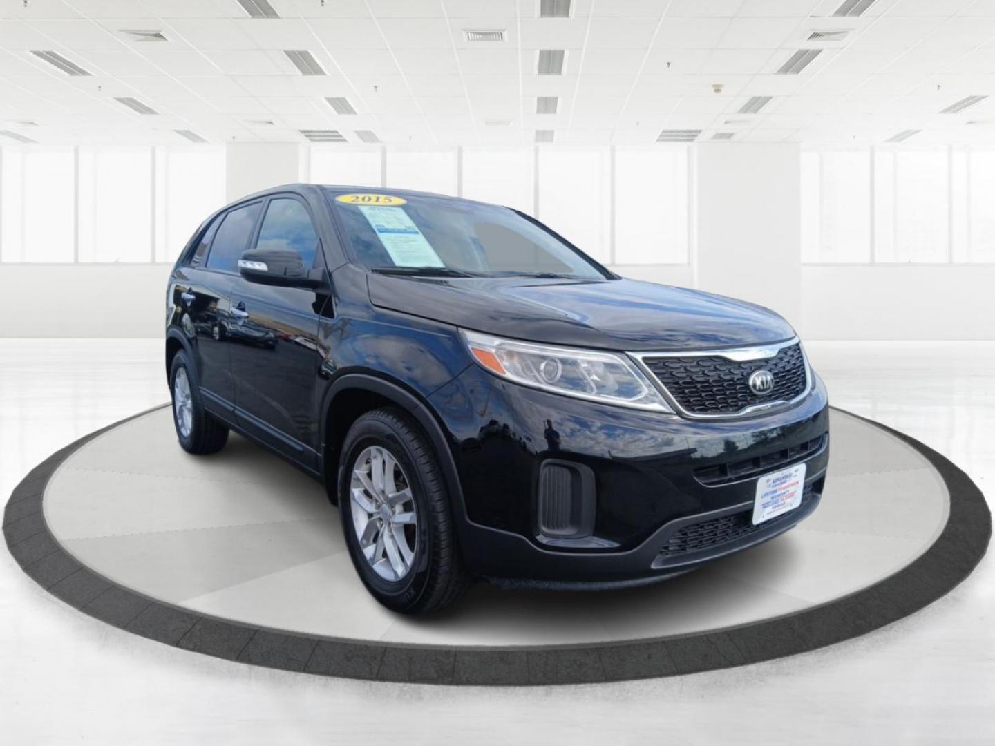 2015 Ebony Black Kia Sorento LX 2WD (5XYKT3A68FG) with an 2.4L L4 DOHC 16V engine, 6-Speed Automatic transmission, located at 8750 N County Rd 25A, Piqua, OH, 45356, (937) 908-9800, 40.164391, -84.232513 - Photo#0